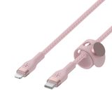  Cáp BoostCharge™ PRO Flex USB-C to Lightning vỏ silicon bọc dù kèm nút nam châm 