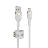  Cáp sạc USB Type C BOOST↑CHARGE™ PRO Flex Belkin vỏ silicon bọc dù 60W 1m (tương thích iPhone 15) 