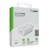  Adapter sạc nhanh Belkin BOOST↑CHARGE™ 25W USB-C PD PPS WCA004 (tương thích iPhone 15) 