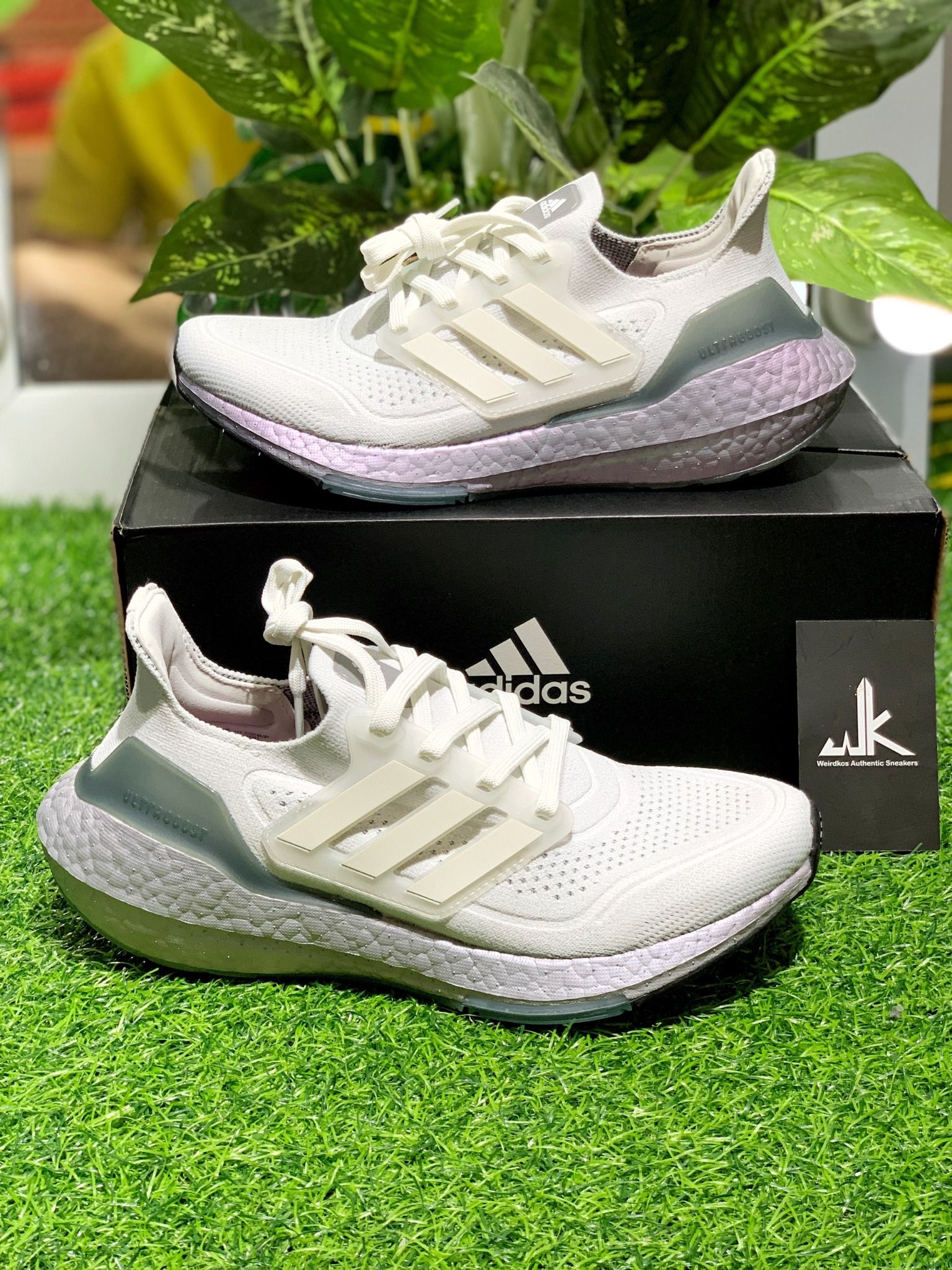  FY0383 Ultraboost 21 Crystal White 