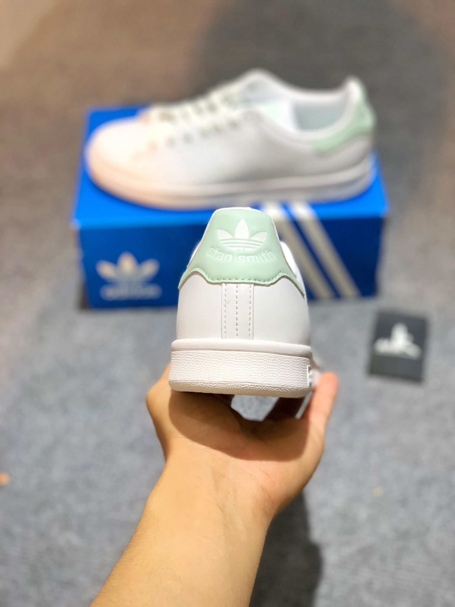  G58186 Stan Smith White Dash Green 