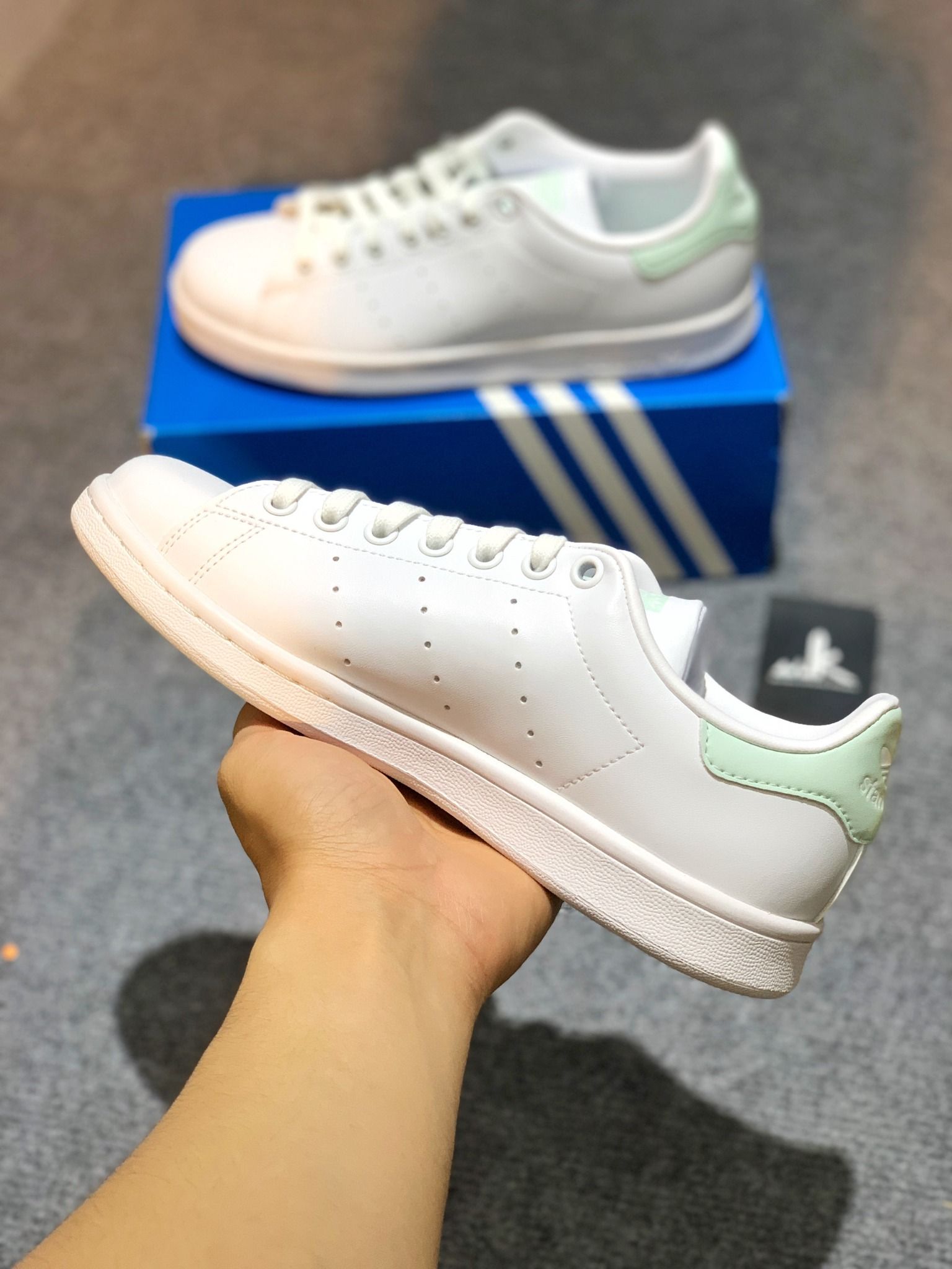  G58186 Stan Smith White Dash Green 