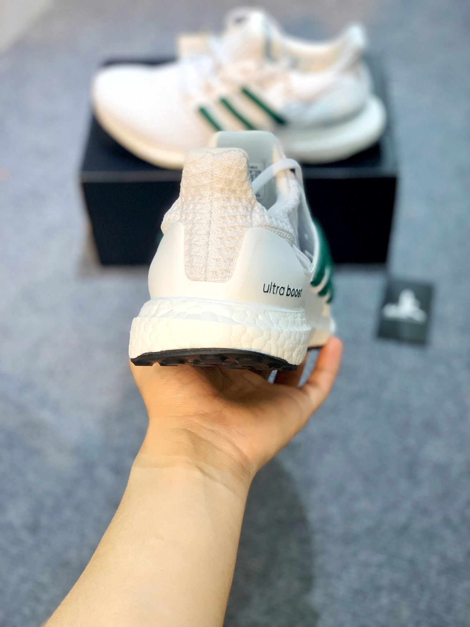  FY9338 Ultraboost 4.0 DNA White Green 