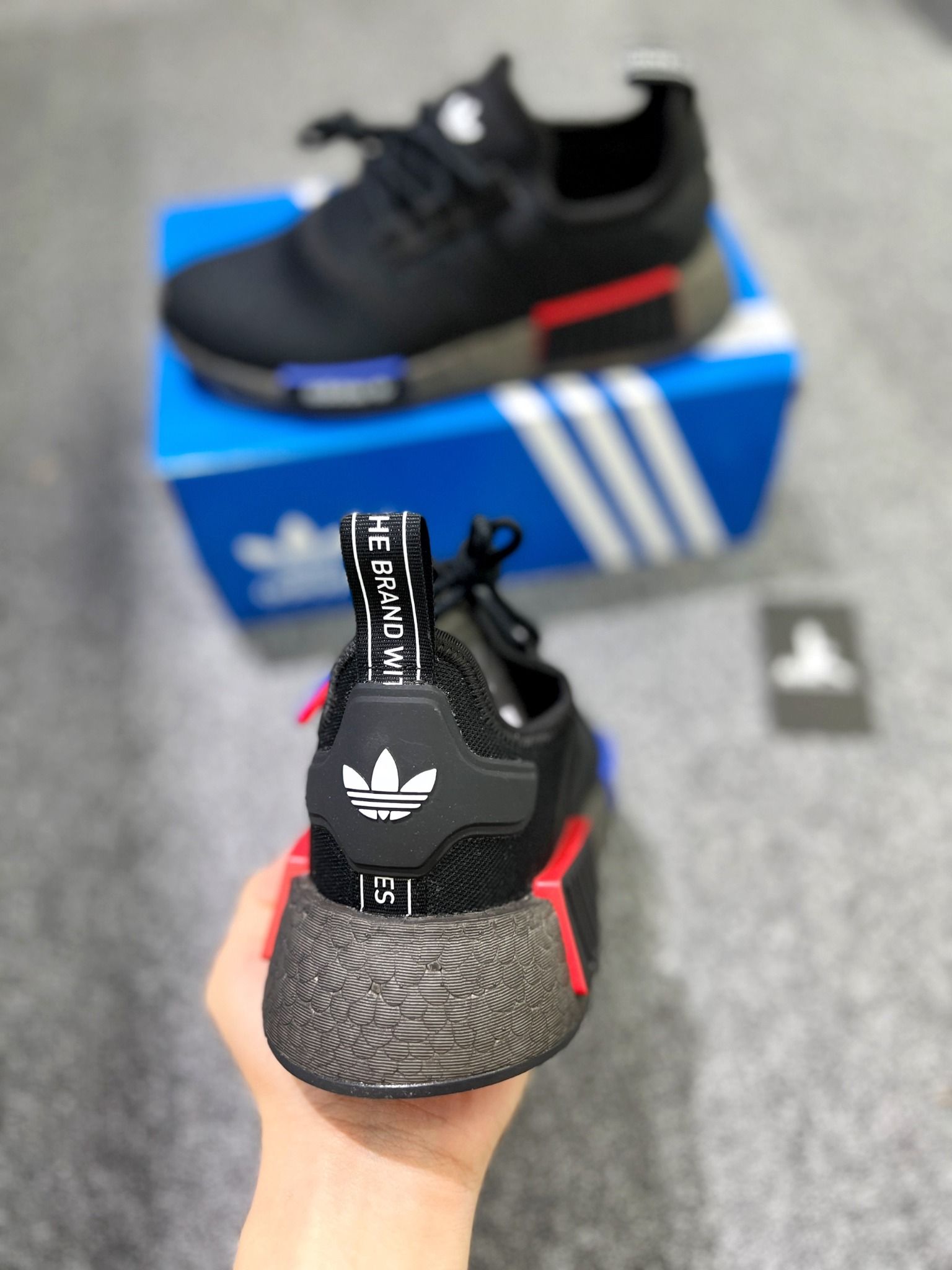  GX6978 NMD R1 Black Grey Multi 