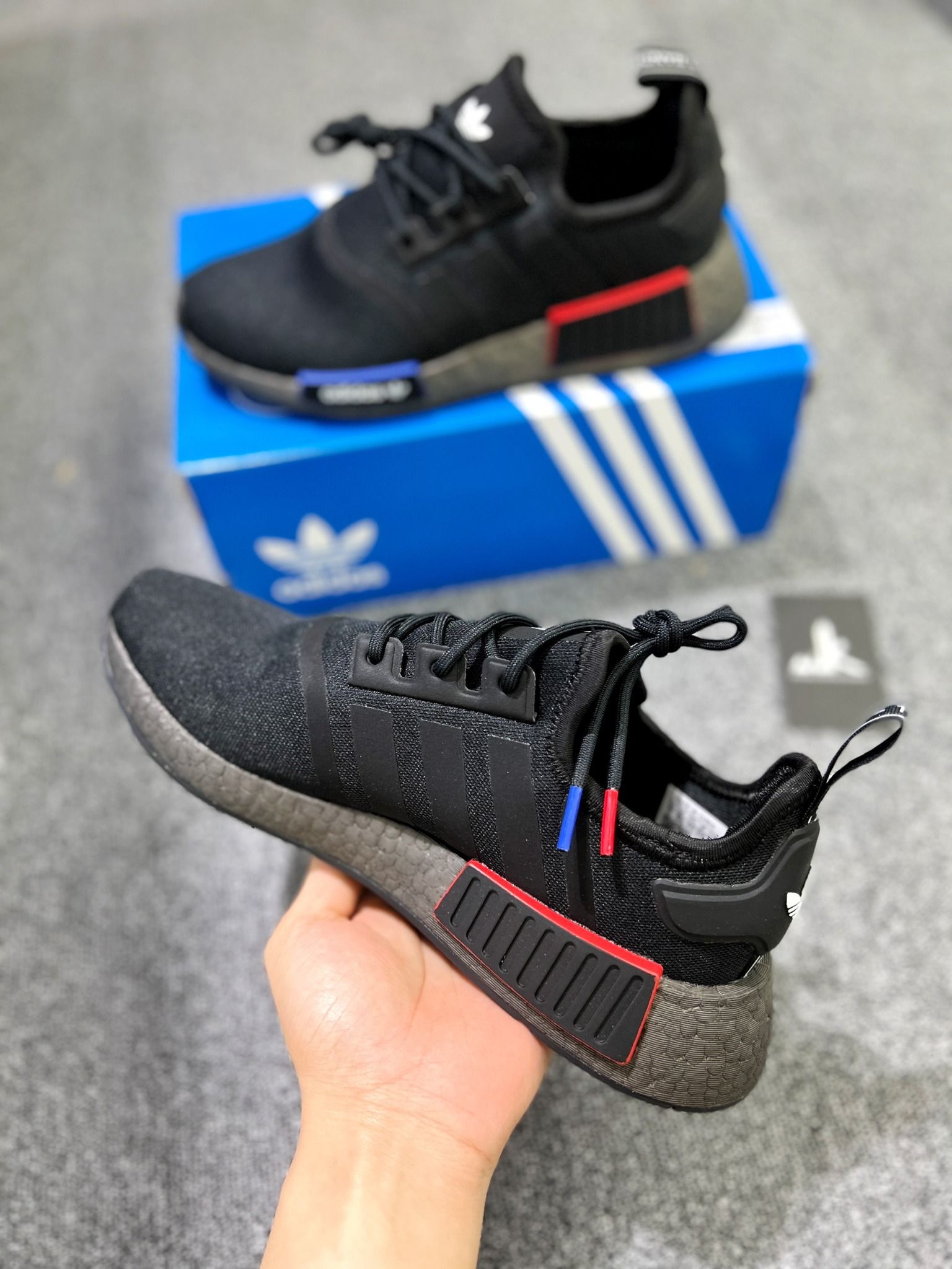  GX6978 NMD R1 Black Grey Multi 