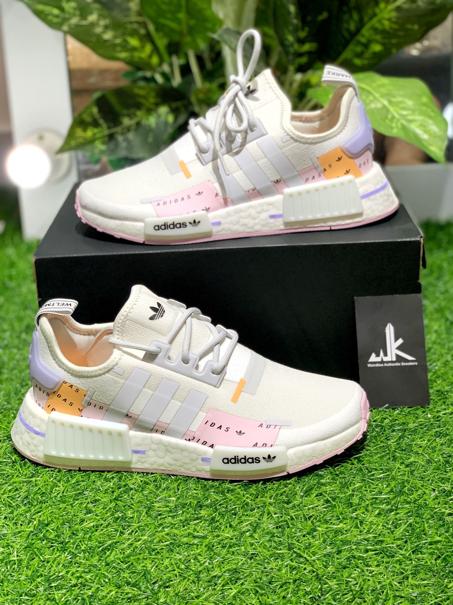  GZ8013 NMD R1 Crystal White Clear Pink 
