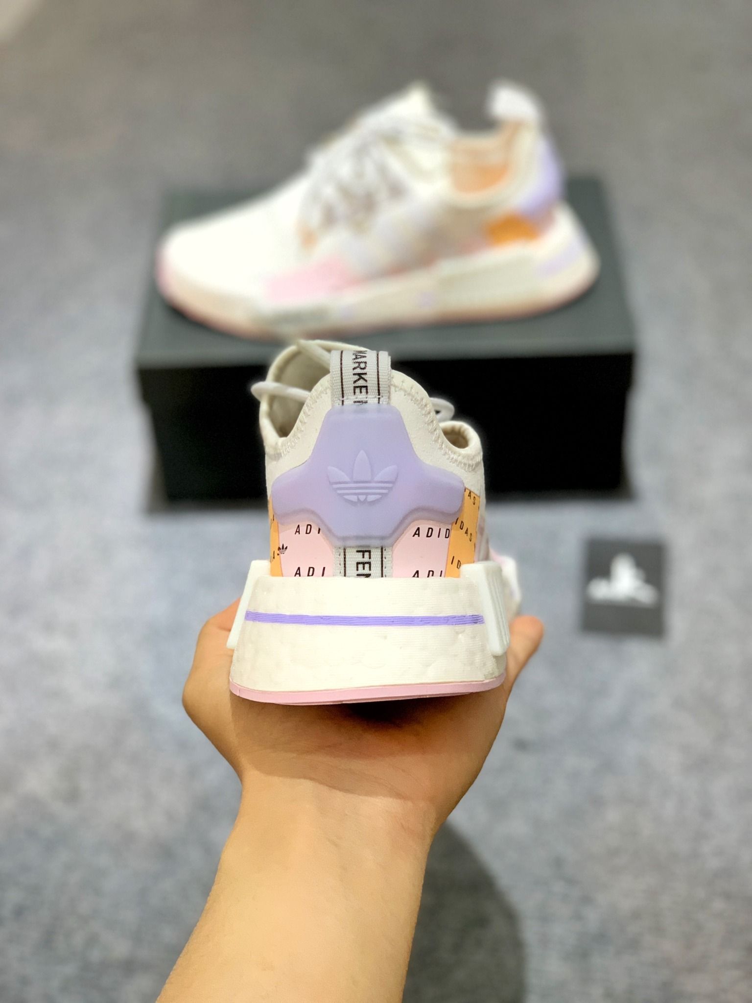  GZ8013 NMD R1 Crystal White Clear Pink 