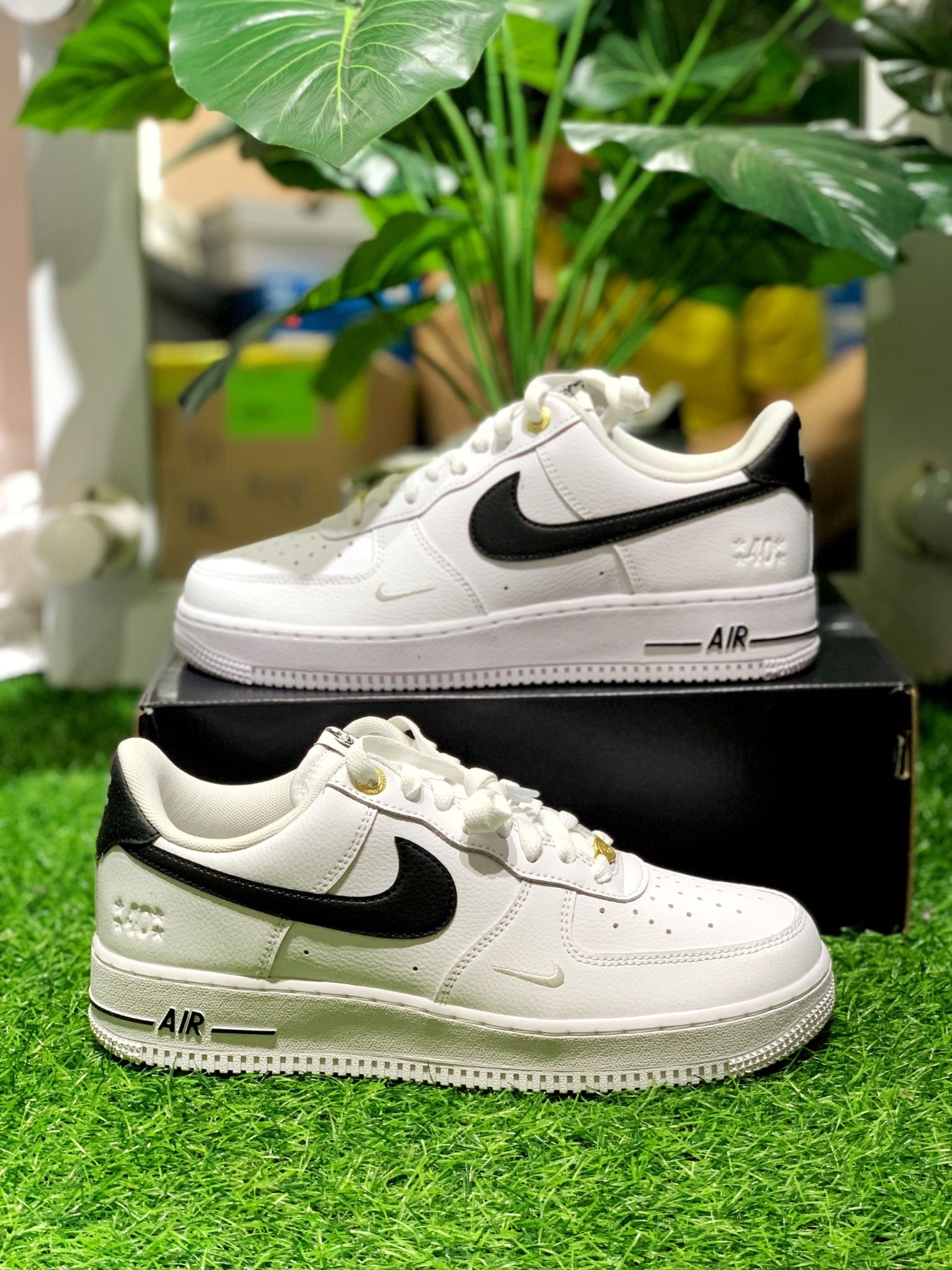  DQ7658-100 Nike Air Force 1 Low '07 LV8 40th Anniversary White Black 