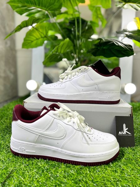  DH7561-106 Nike Air Force 1 Low '07 White Dark Beetroot 