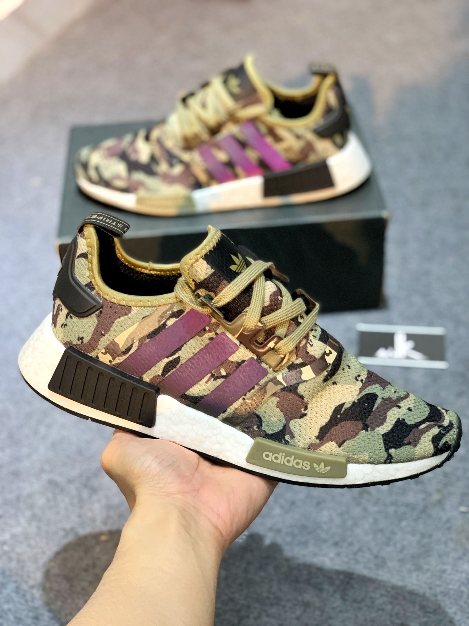  GV8796 NMD R1 Camo Cargo Savanna 