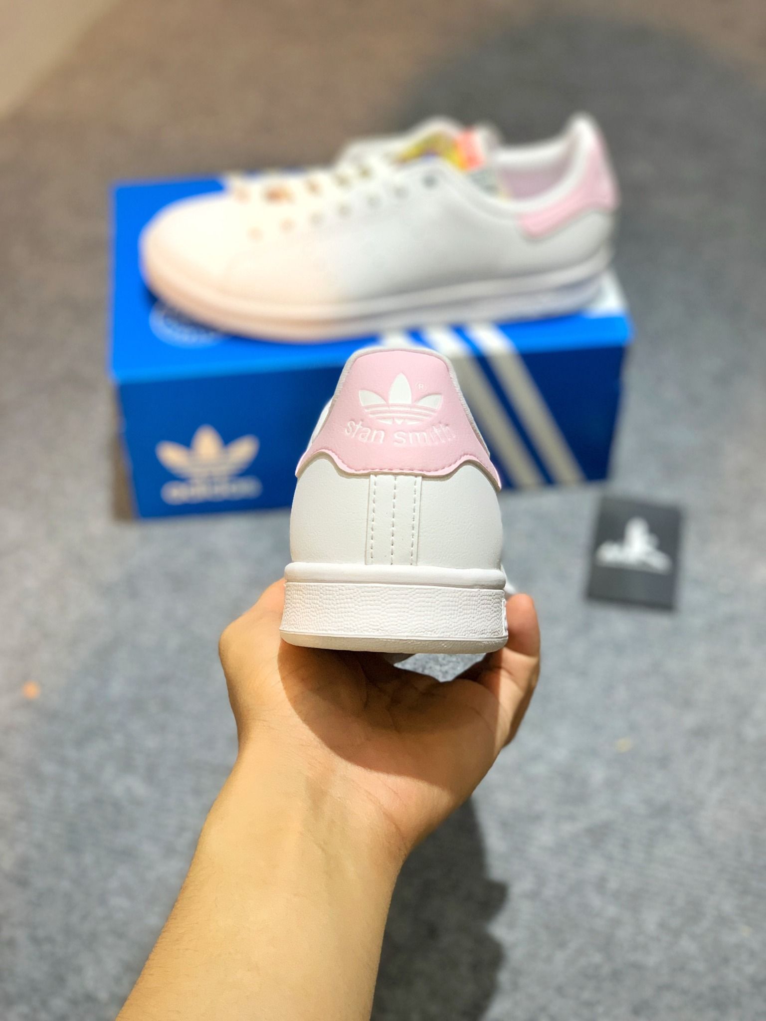  H04056 Stan Smith White Pink 