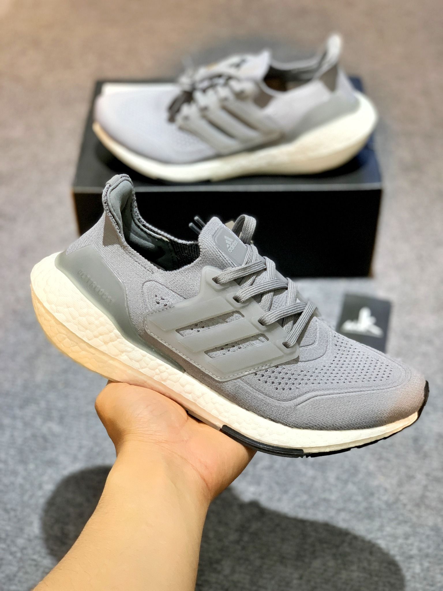 FY0381 Ultraboost 21 Grey Three