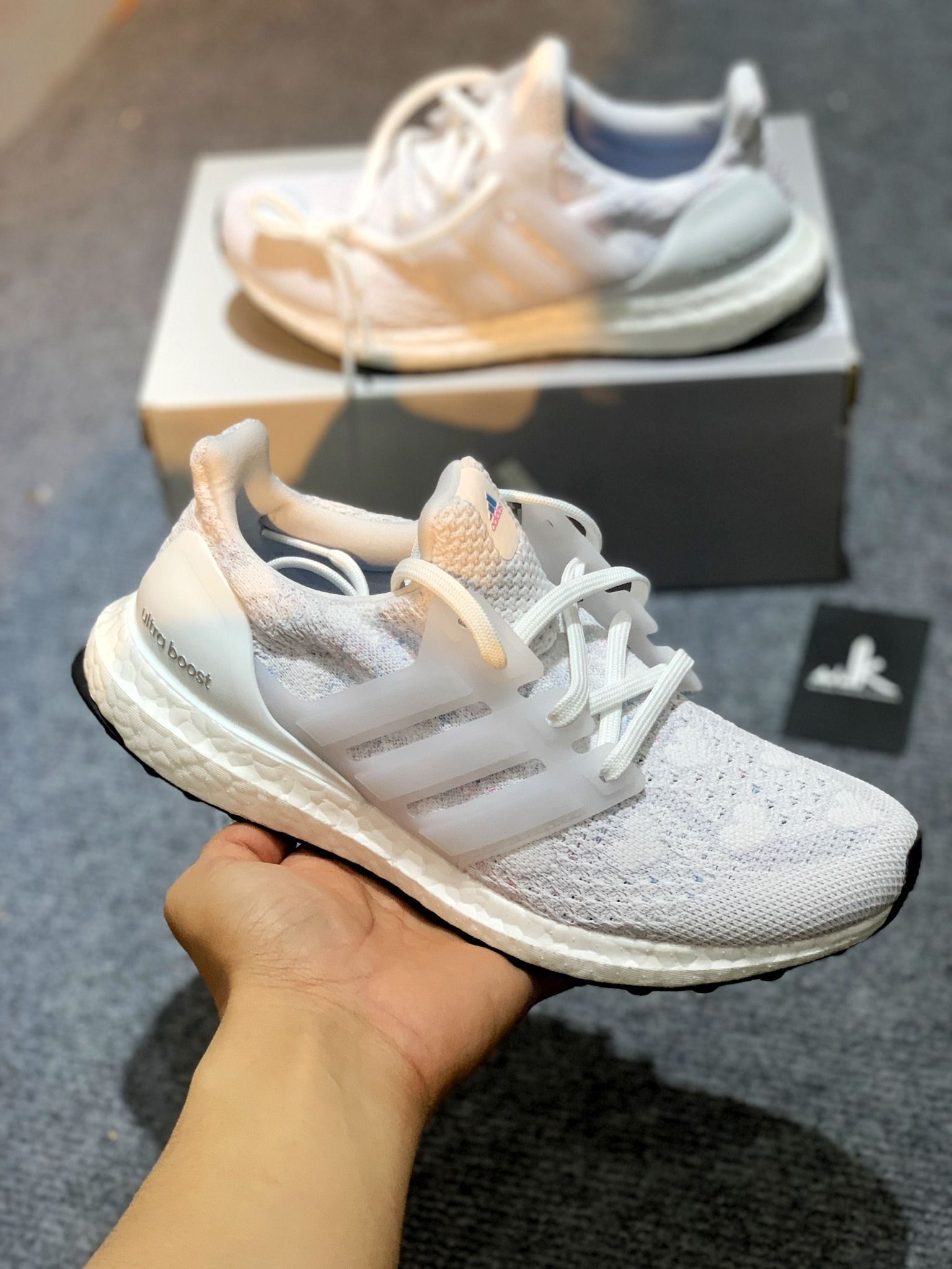  GX4106 Ultraboost 5.0 DNA White Dash Grey 