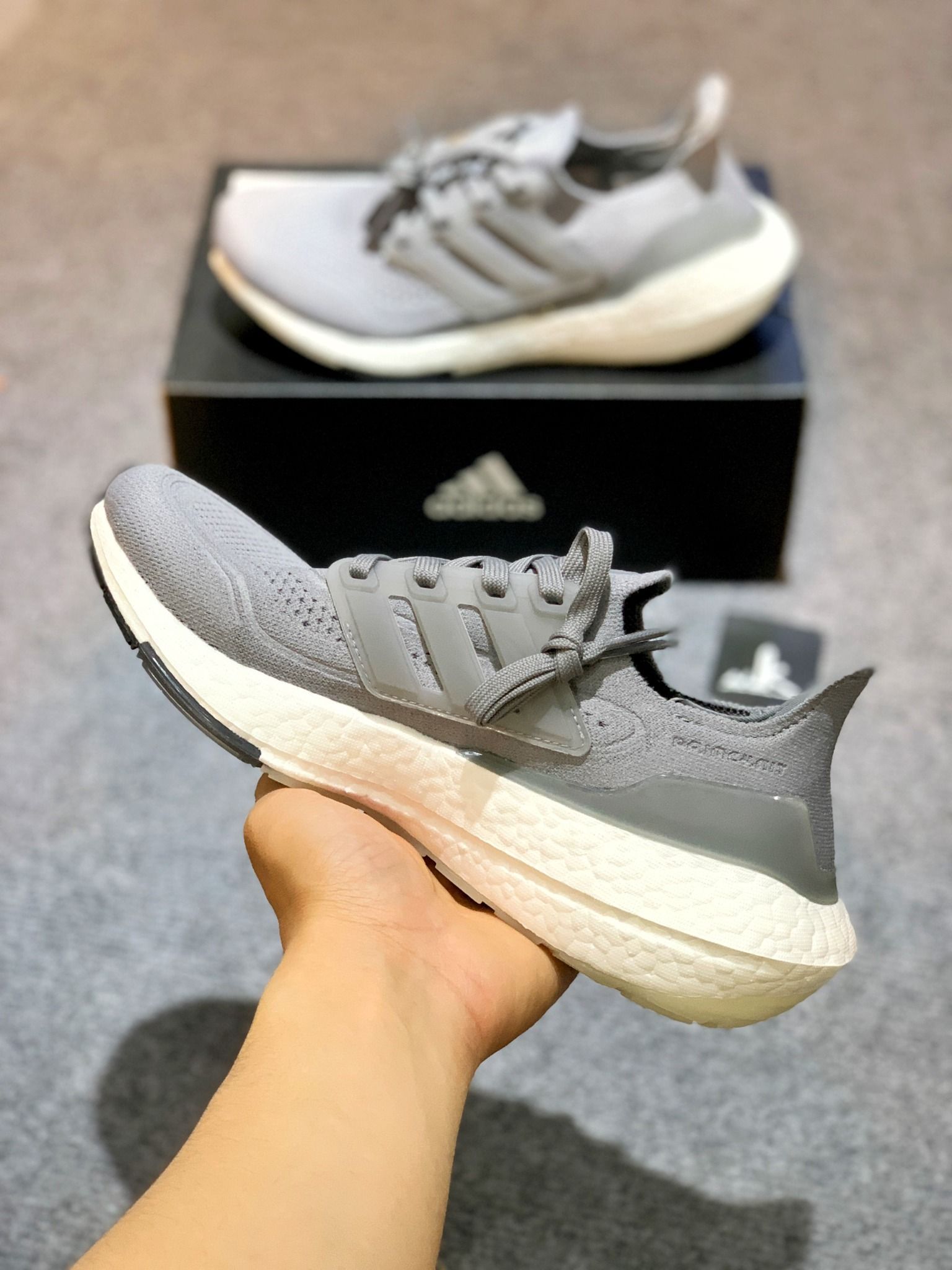 FY0381 Ultraboost 21 Grey Three