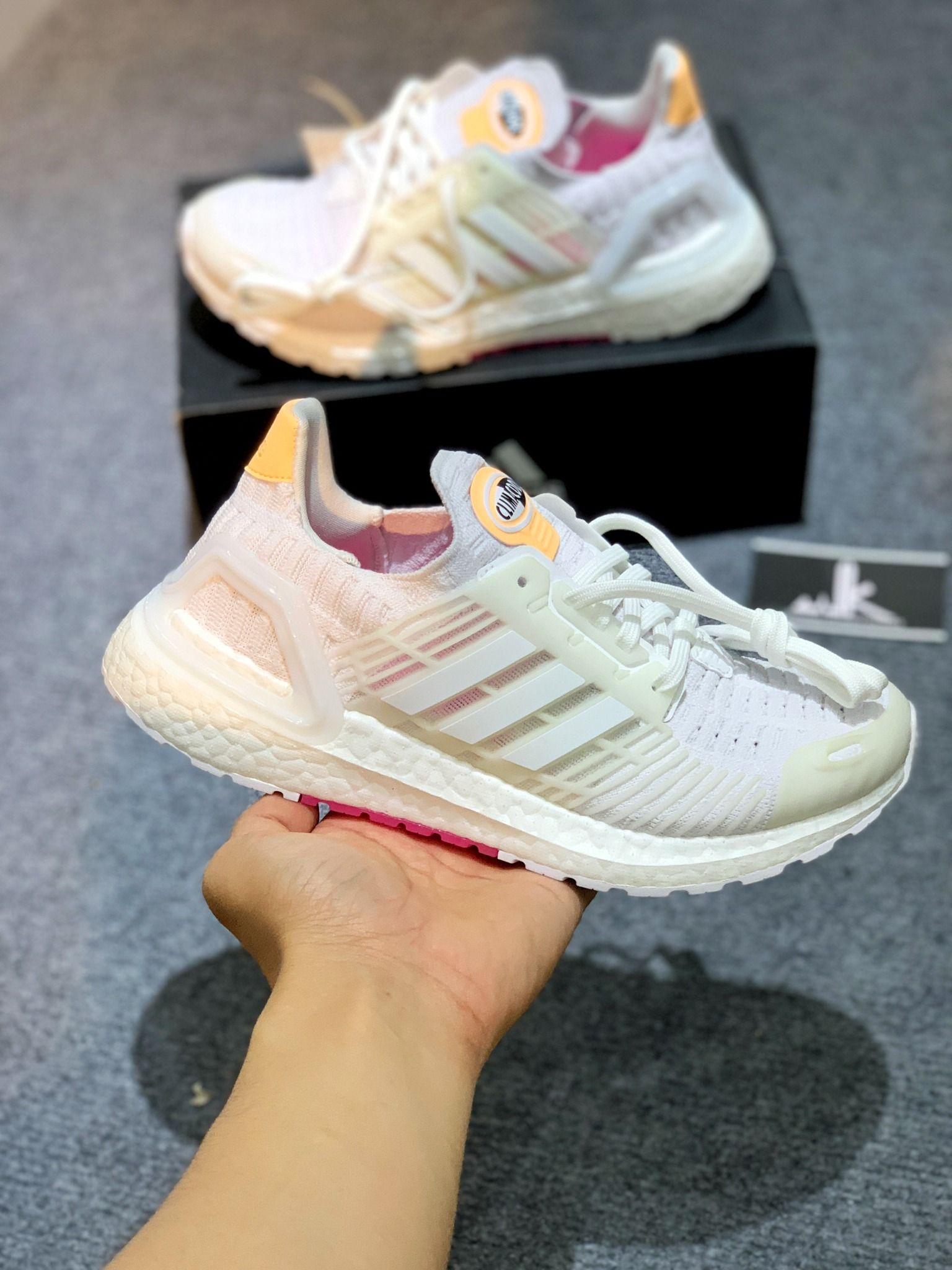  FZ2548 Ultraboost DNA CC_1 White Acid Orange 