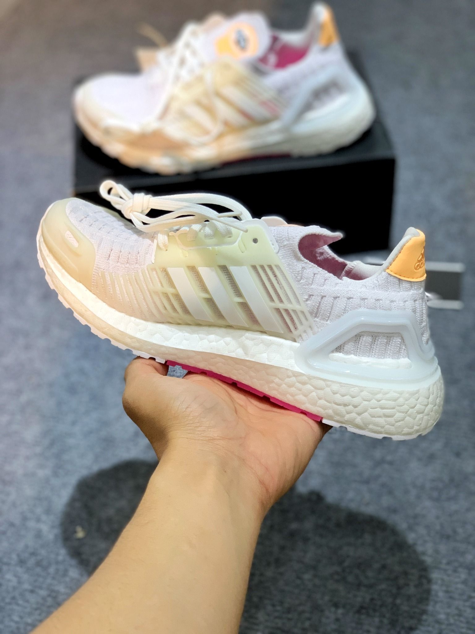  FZ2548 Ultraboost DNA CC_1 White Acid Orange 