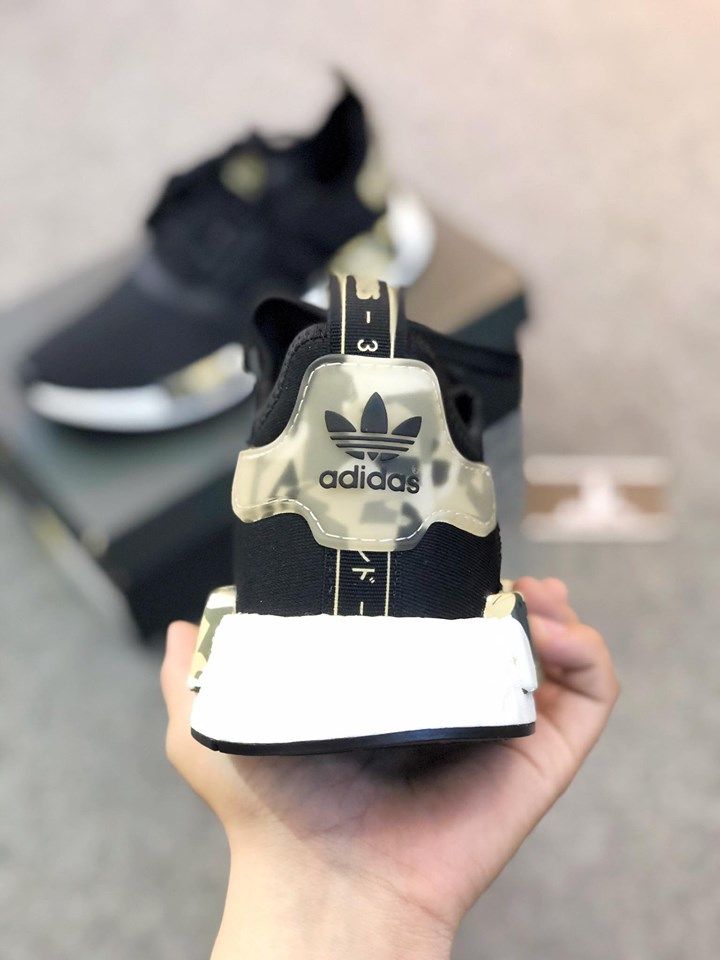  FW6417 - NMD R1 Black and Camo 