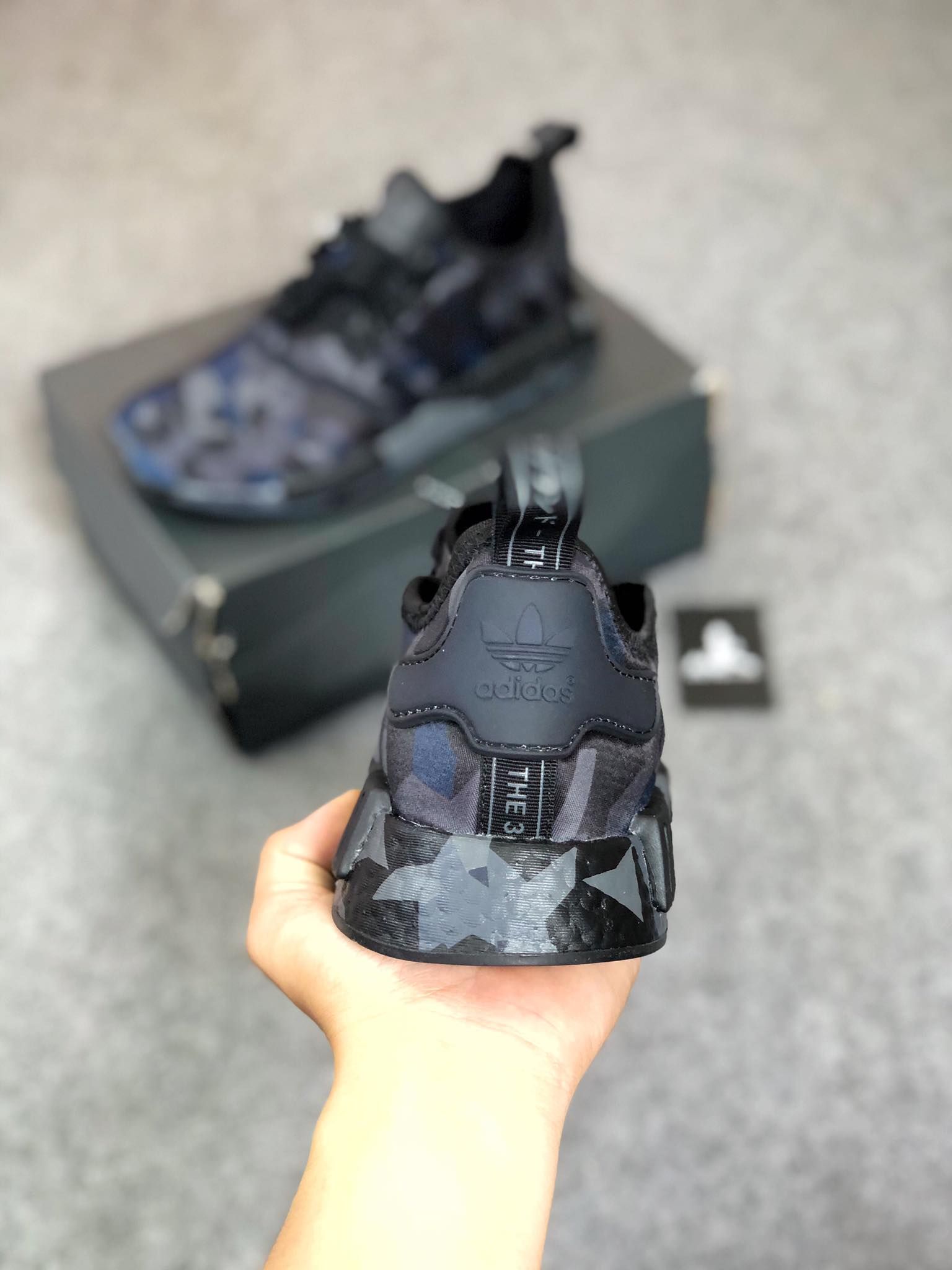 EF4263 NMD R1 Black Grey Six