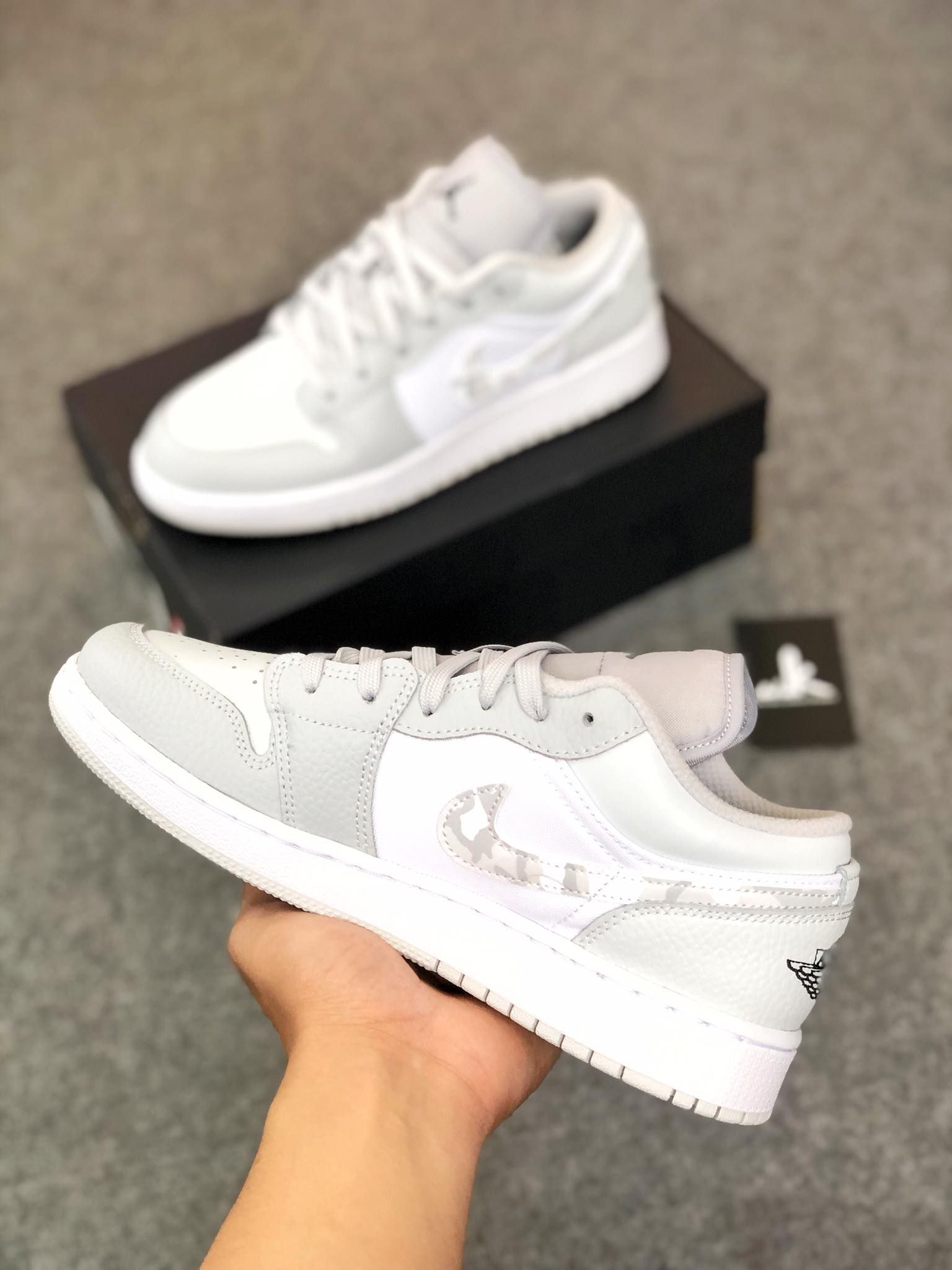 DD3234-100 Jordan 1 Low White Camo