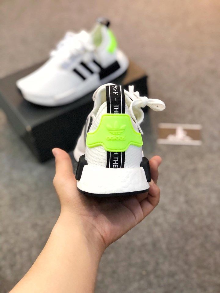  FW2699 - NMD R1 J 'White Black Signal Green' 