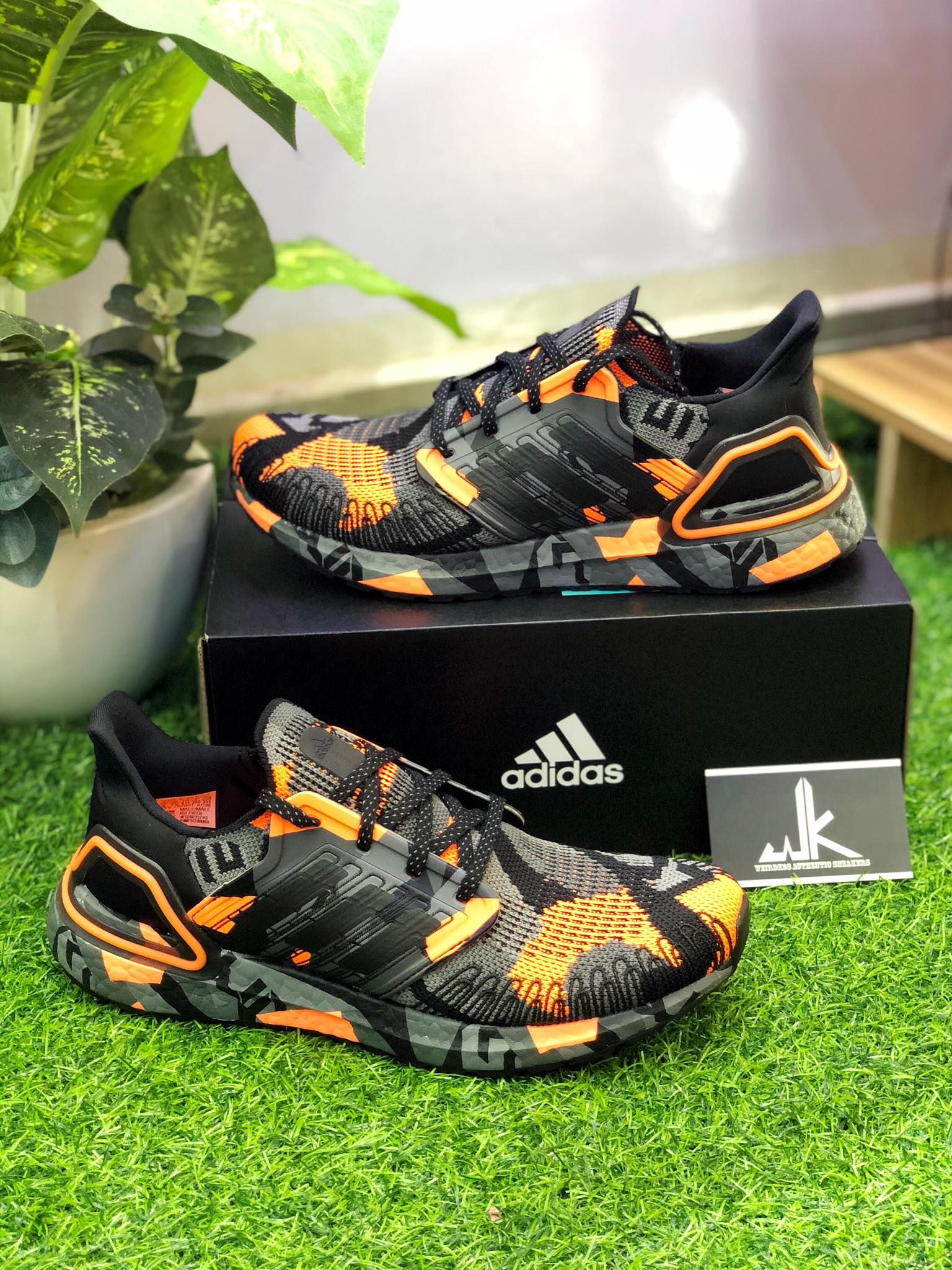 FV8330 - Ultraboost 20 Geometric Pack - Black Signal Orange
