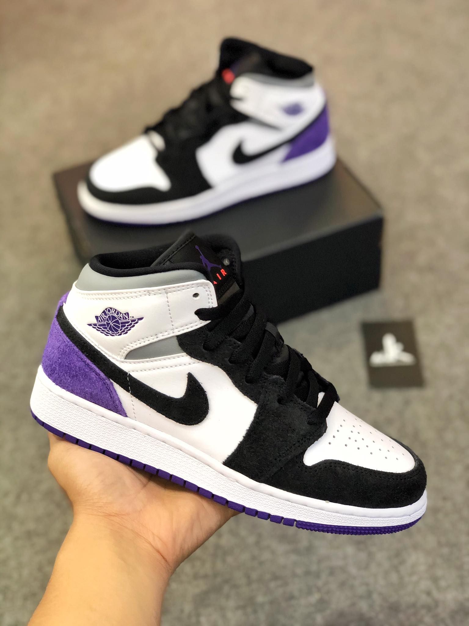  BQ6931-105 Jordan 1 Mid SE Purple 