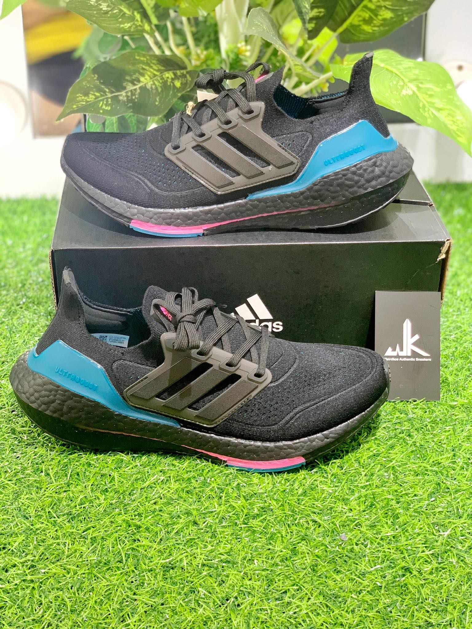 FZ1921 UltraBoost 21 Black Active Teal