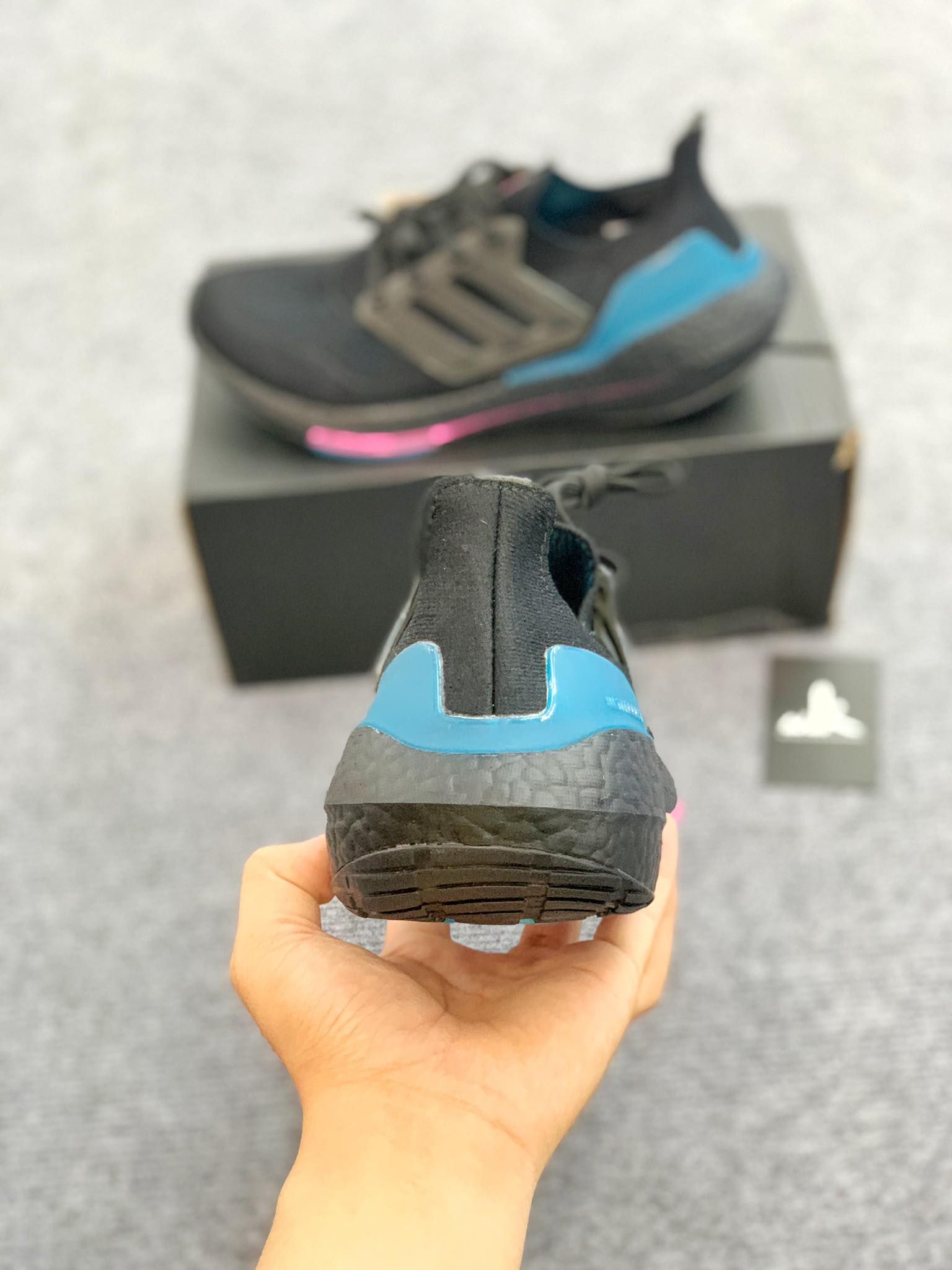 FZ1921 UltraBoost 21 Black Active Teal