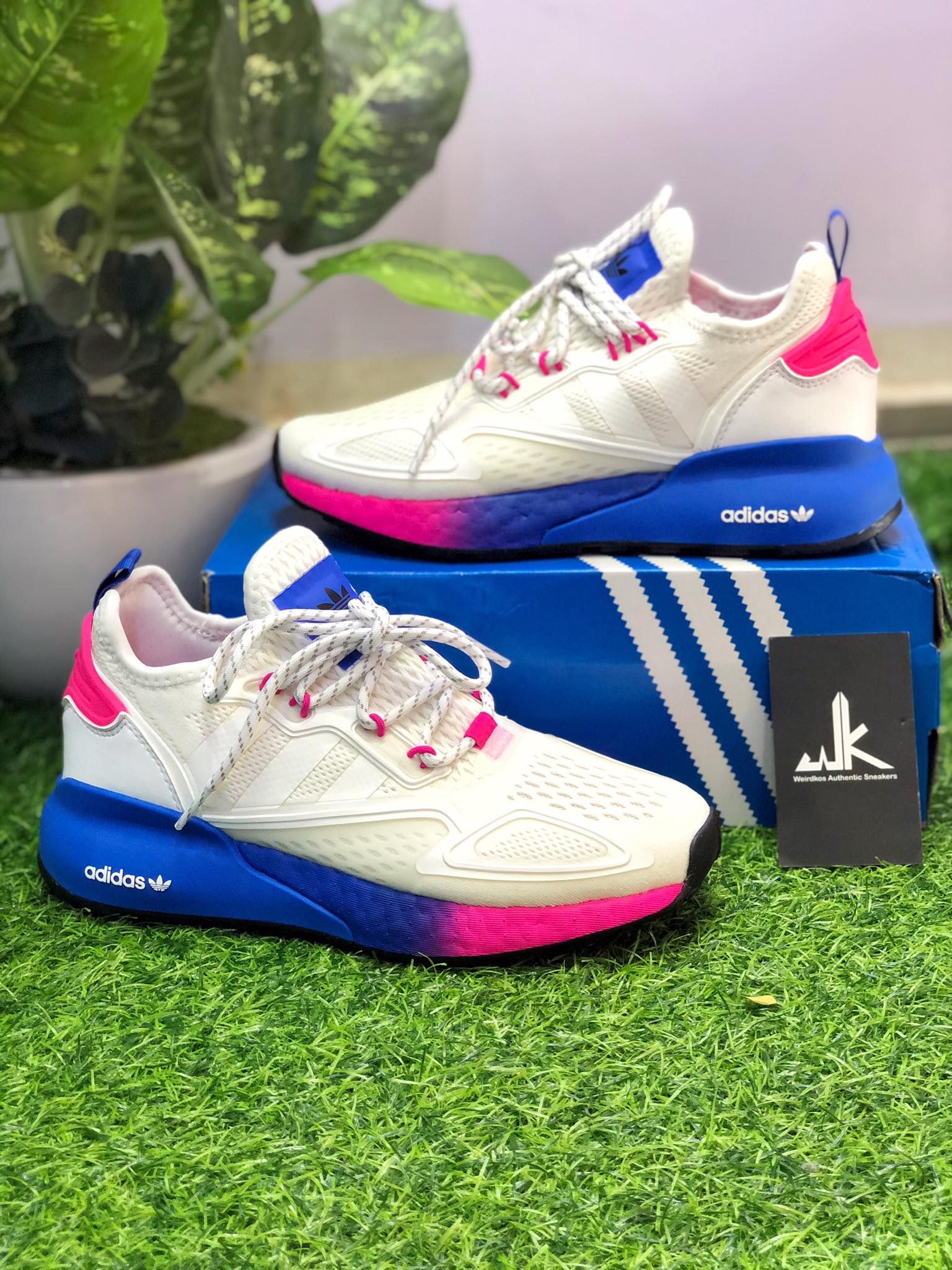 FY0605 - ZX 2K Boost White Pink Blue