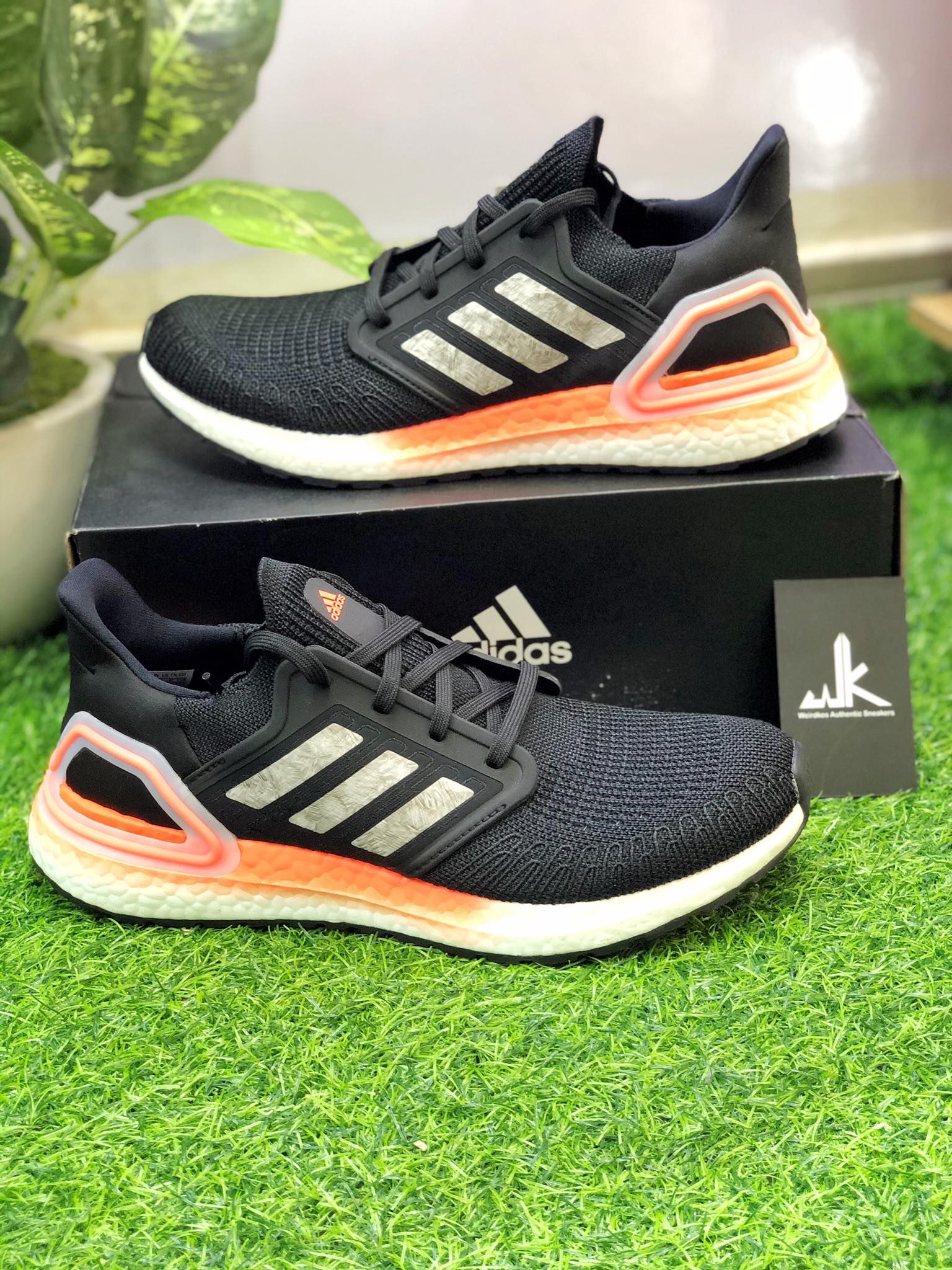 EG0756 Ultraboost 20 Core Black Signal Coral