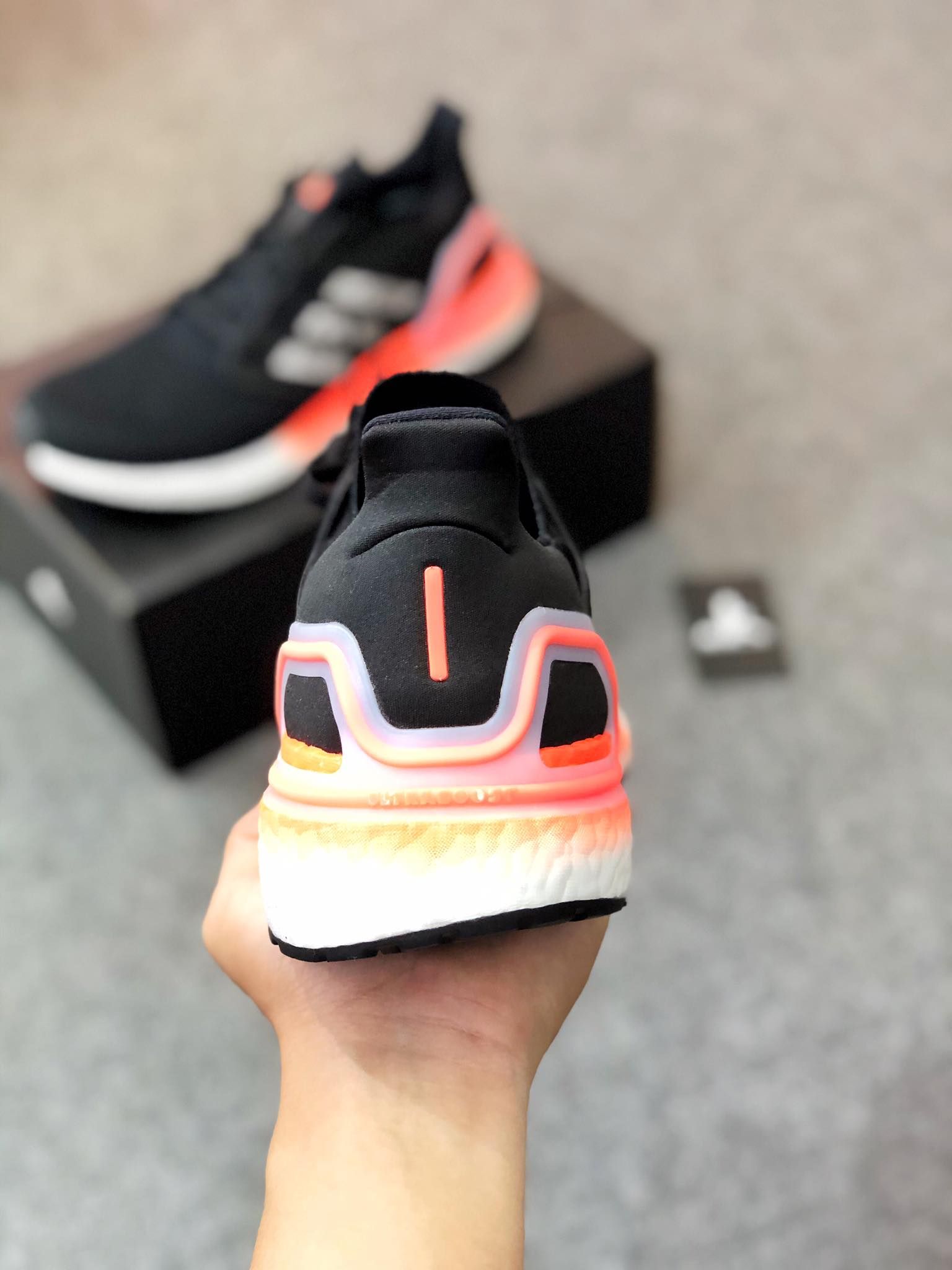  EG0756 Ultraboost 20 Core Black Signal Coral 