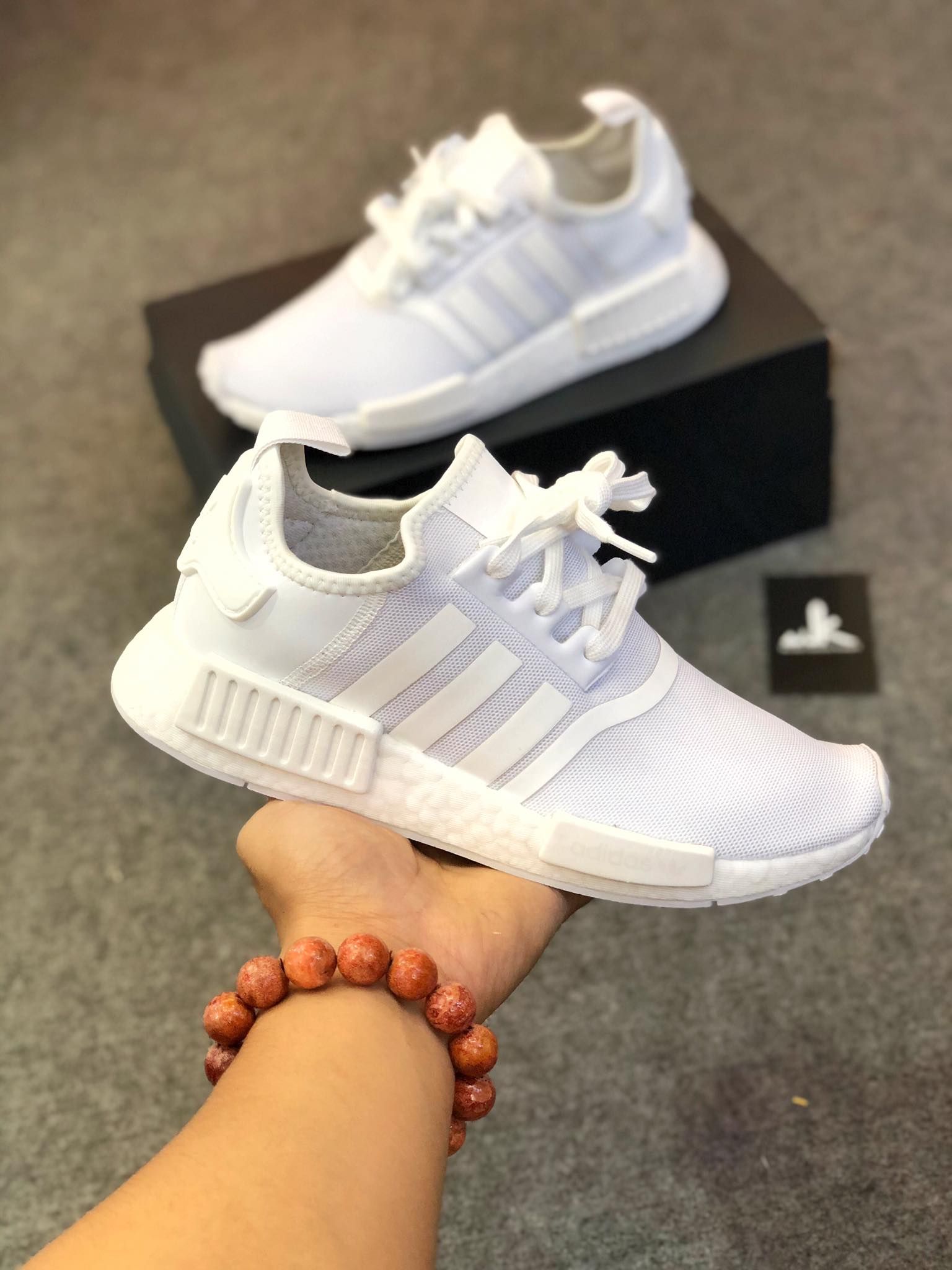 FY9384 NMD R1 Triple White Cloud White