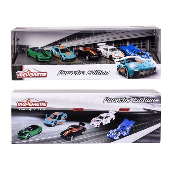 212053172 Xe Mô Hình MAJORETTE Porsche 5 Pieces Giftpack