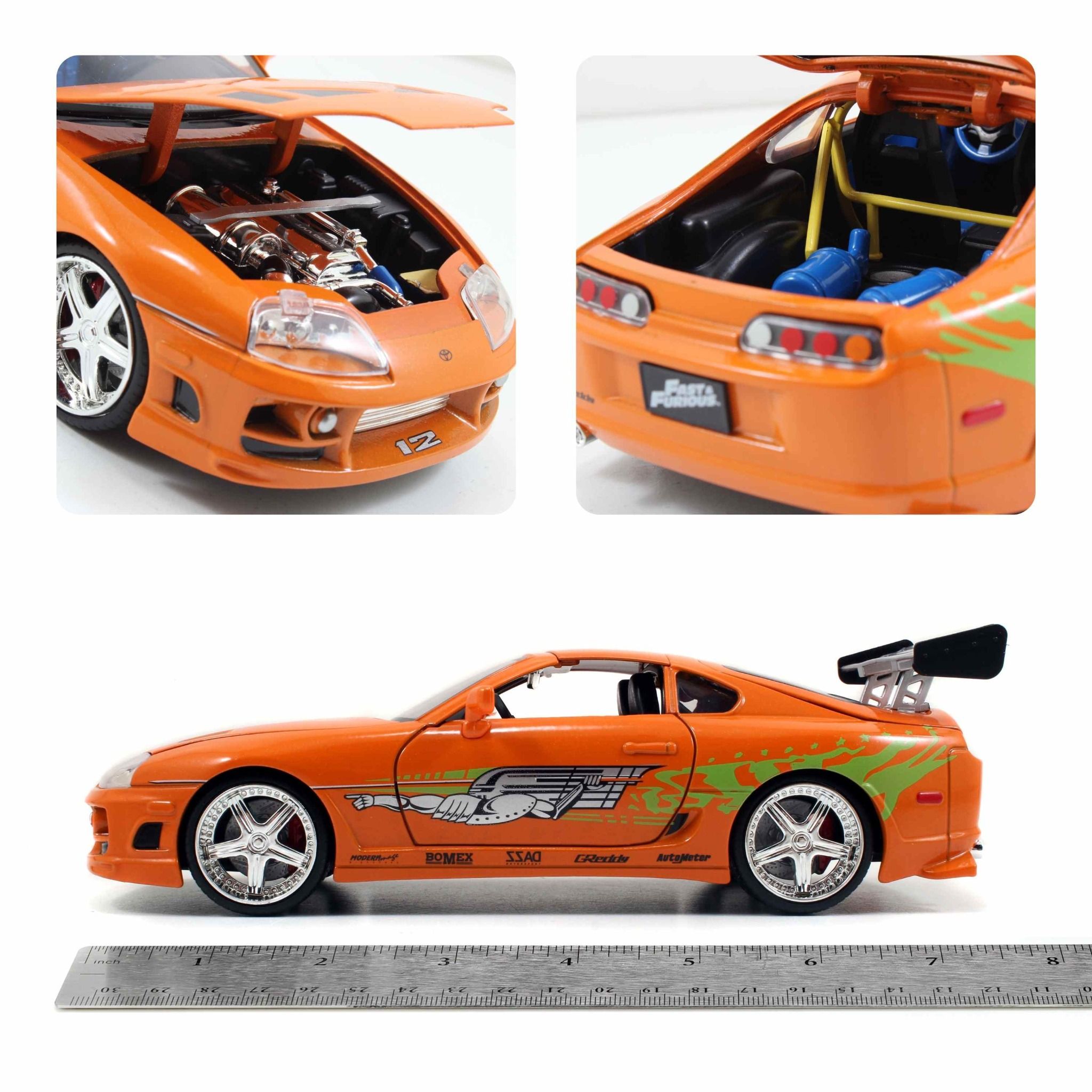 Đồ Chơi Xe Mô Hình JADA TOYS Fast & Furious 1995 Toyota Supra-Orange 1:24 97168 - Simba Toys Vietnam