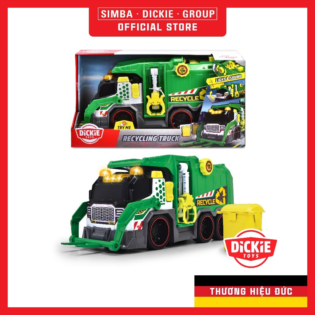 203307001 Đồ Chơi Xe Rác DICKIE TOYS Recycling Truck