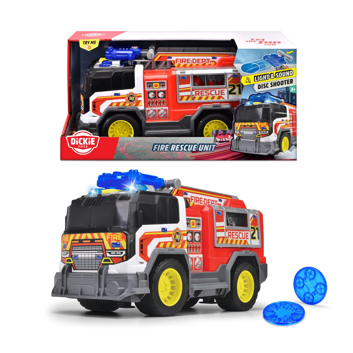 203306020 Đồ Chơi Xe Cứu Hỏa DICKIE TOYS Fire Rescue Unit