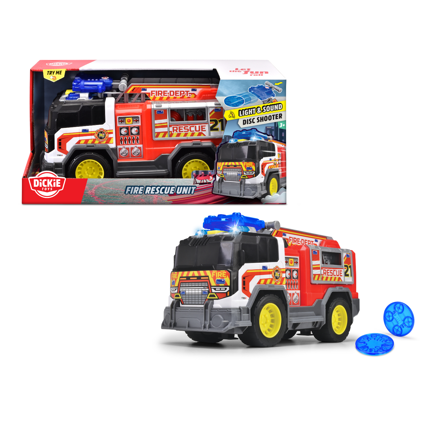 203306020 Đồ Chơi Xe Cứu Hỏa DICKIE TOYS Fire Rescue Unit