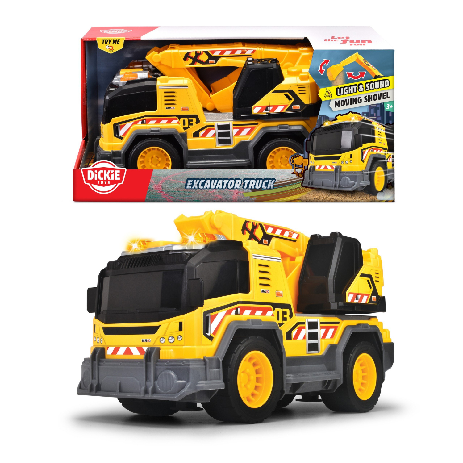 203306026 Đồ Chơi Xe Xây Dựng DICKIE TOYS Excavator Truck