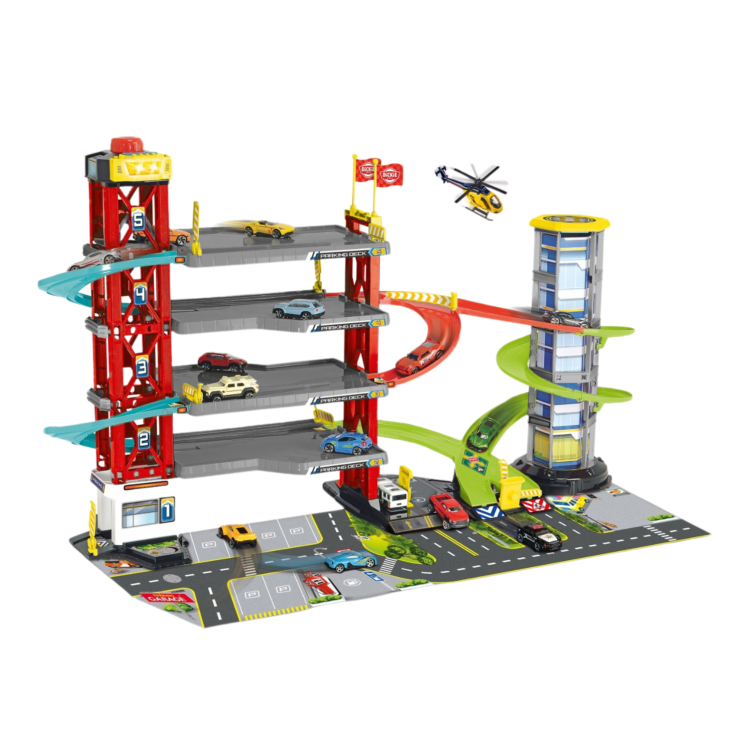203339000 Bộ Đồ Chơi Mô Hình Bãi Đỗ Xe DICKIE TOYS Parking Garage
