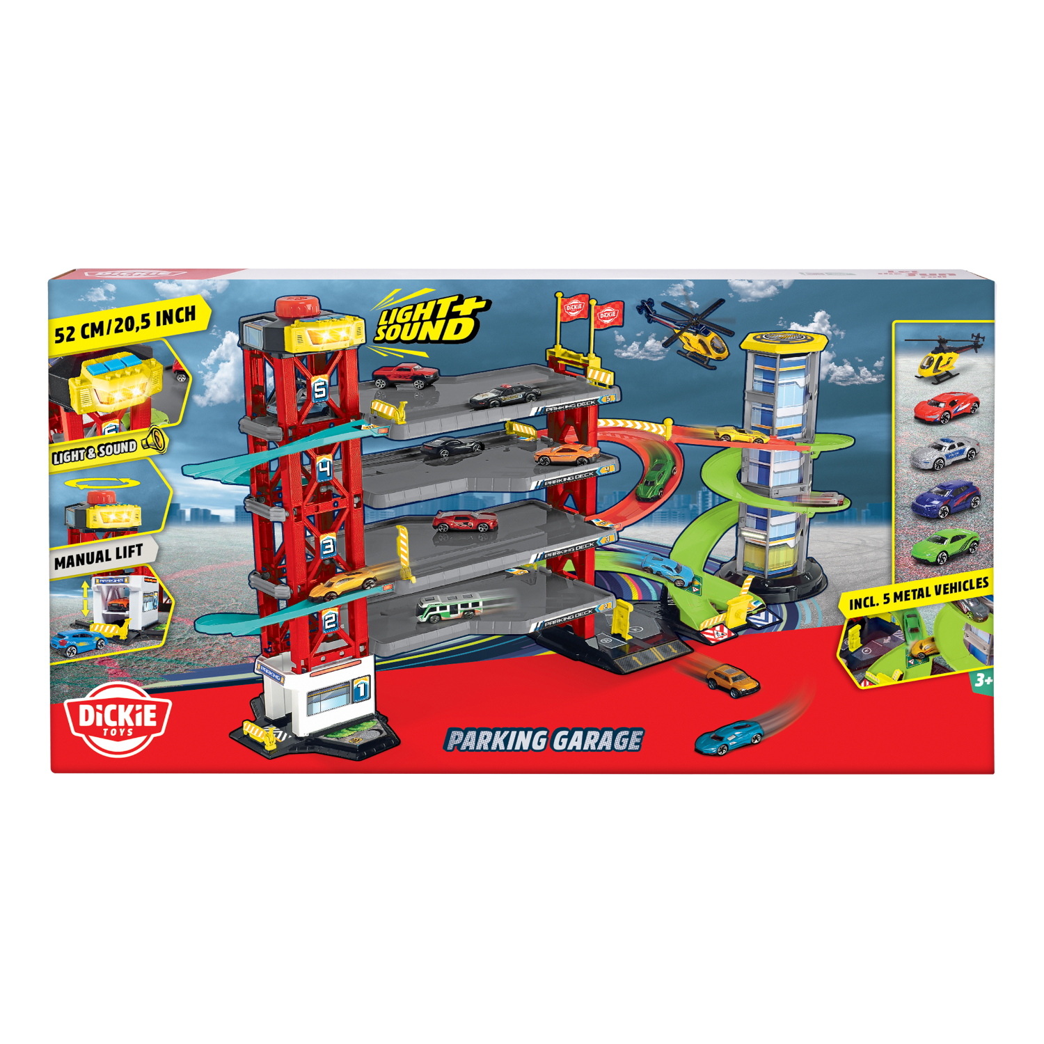 203339000 Bộ Đồ Chơi Mô Hình Bãi Đỗ Xe DICKIE TOYS Parking Garage