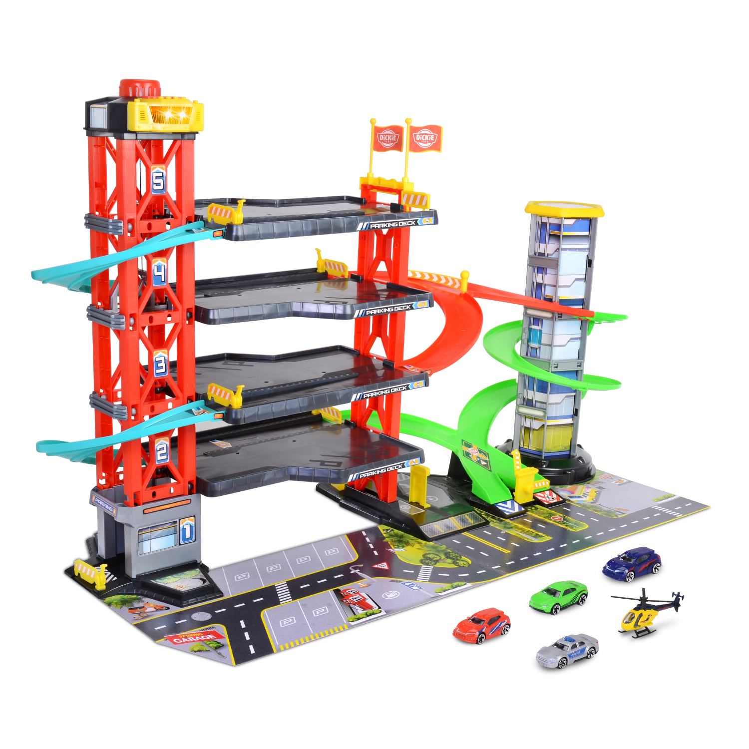 203339000 Bộ Đồ Chơi Mô Hình Bãi Đỗ Xe DICKIE TOYS Parking Garage