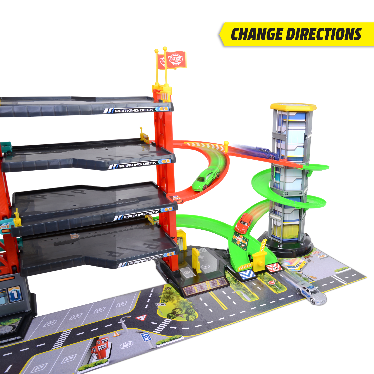 203339000 Bộ Đồ Chơi Mô Hình Bãi Đỗ Xe DICKIE TOYS Parking Garage