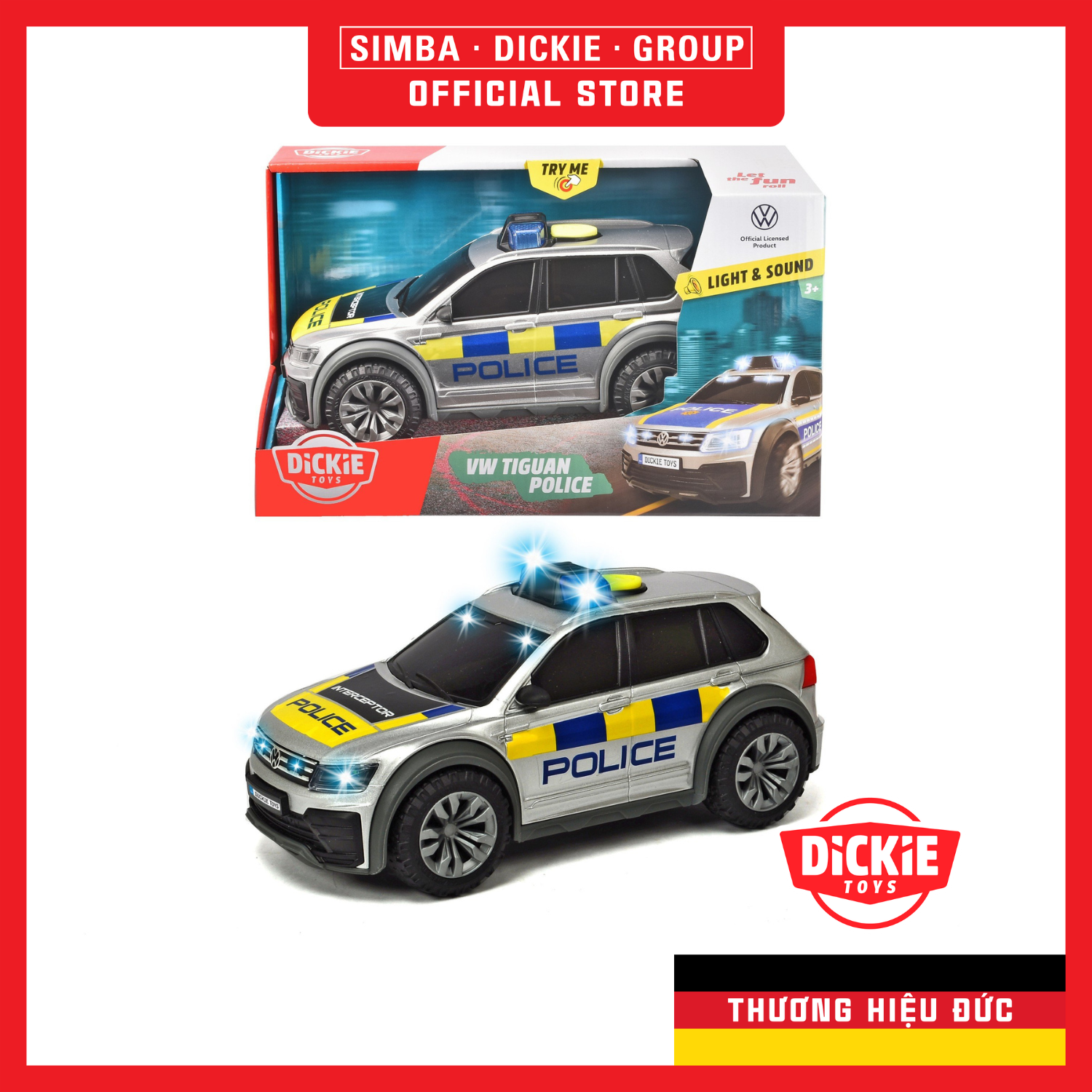 203714013038 Đồ Chơi Xe Cảnh Sát DICKIE TOYS VW Tiguan R-Line