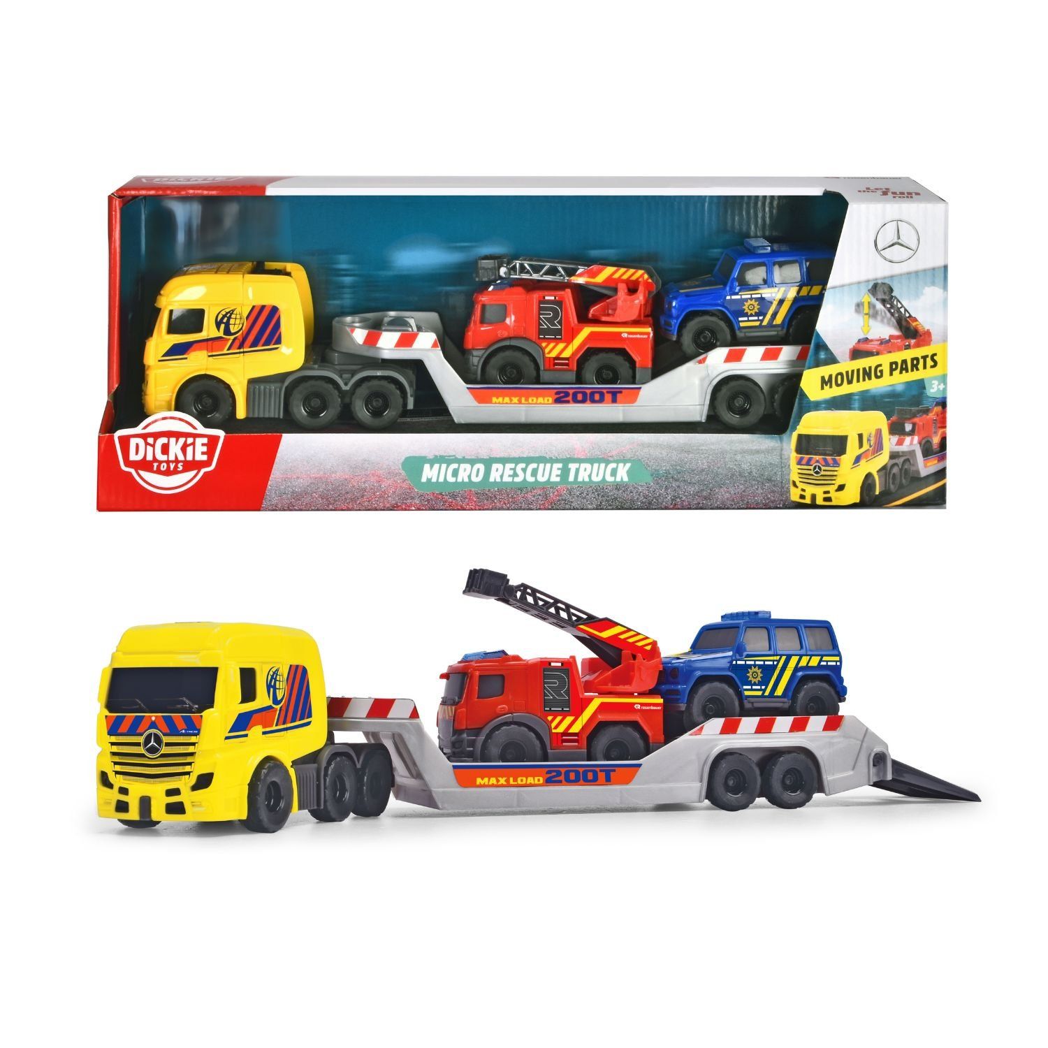 Bộ Đồ Chơi Xe Tải Cứu Hộ DICKIE TOYS Micro Rescue Truck 203715020