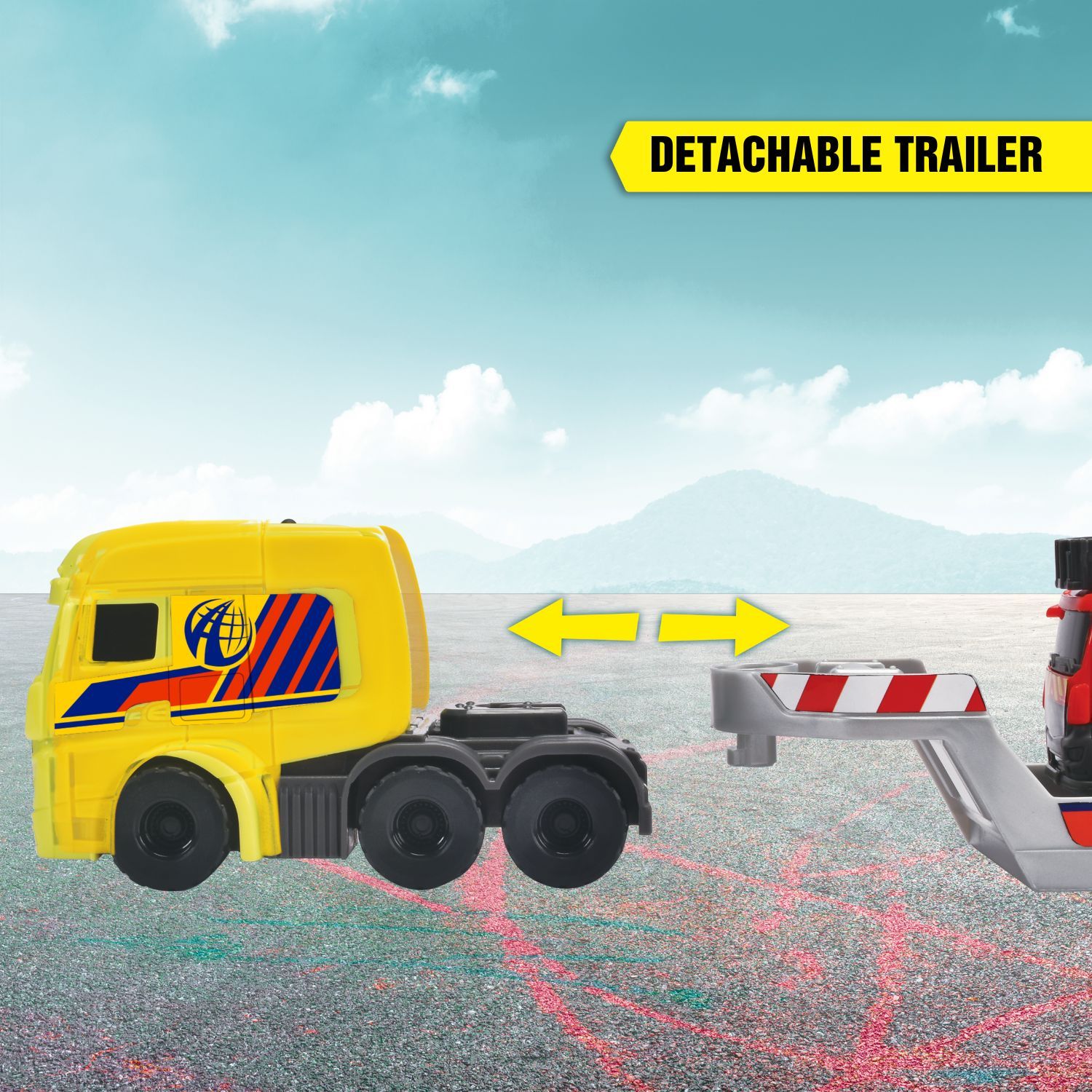 Bộ Đồ Chơi Xe Tải Cứu Hộ DICKIE TOYS Micro Rescue Truck 203715020