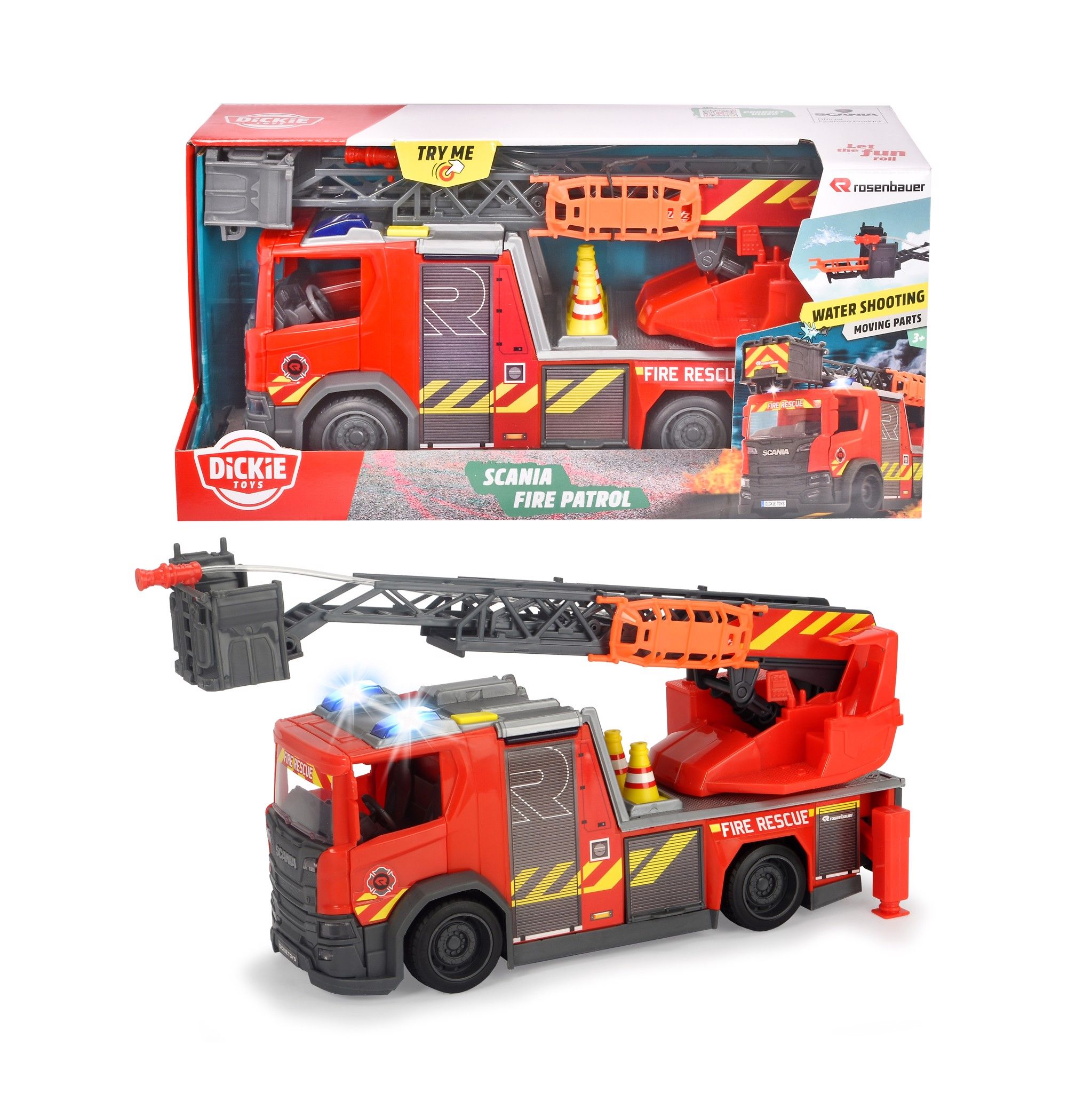 203716017038 Đồ Chơi Xe Cứu Hỏa DICKIE TOYS Scania Fire Patrol