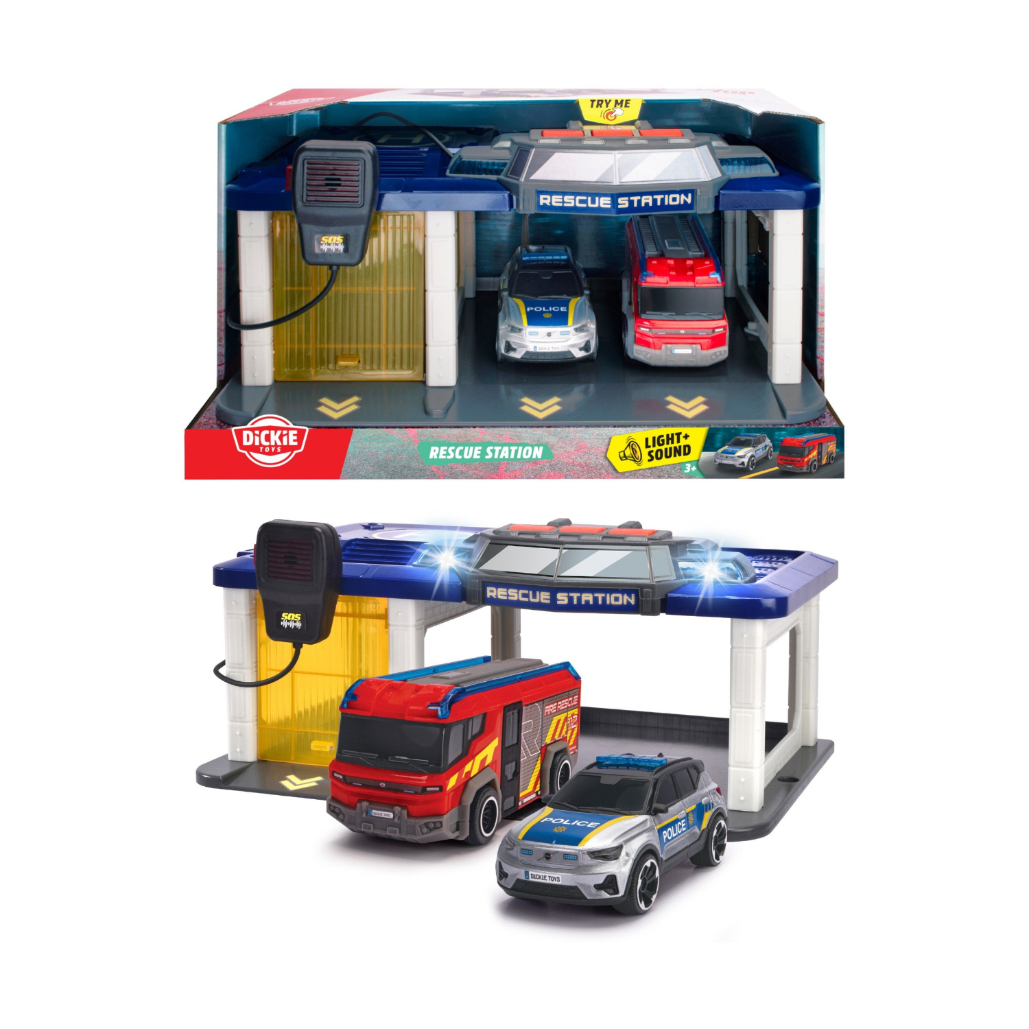 203716026038 Đồ Chơi Trạm Cứu Hộ Kèm Bộ Đàm DICKIE TOYS Rescue Station