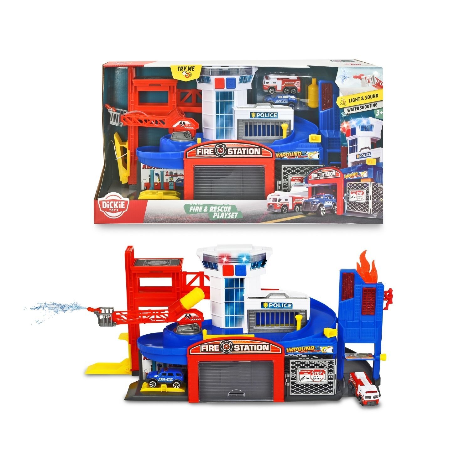 Bộ Đồ Chơi Trạm Cứu Hộ DICKIE TOYS Fire & Rescue Playset 203719021