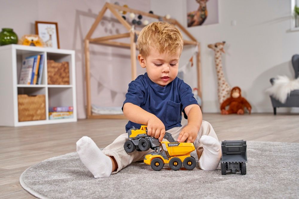 Bộ 3 Đồ Chơi Xe Xây Dựng DICKIE TOYS Volvo Construction Set 203722015