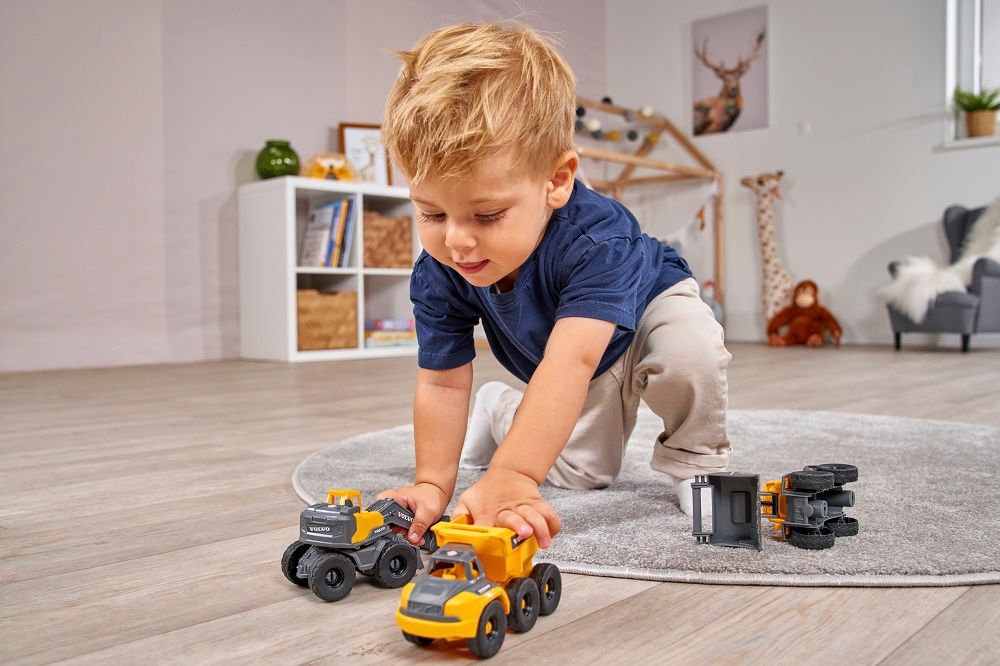 Bộ 3 Đồ Chơi Xe Xây Dựng DICKIE TOYS Volvo Construction Set 203722015